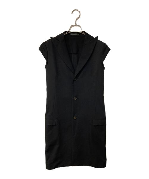 YOHJI YAMAMOTO+NOIR(ヨウジヤマモトプリュスノアール) 13AW ウール ロングジレ レディース JPN：2 【中古】【ブランド古着バズストア】 中古・古着通販】yohji yamamoto+Noir (ヨウジヤマモトプリュス