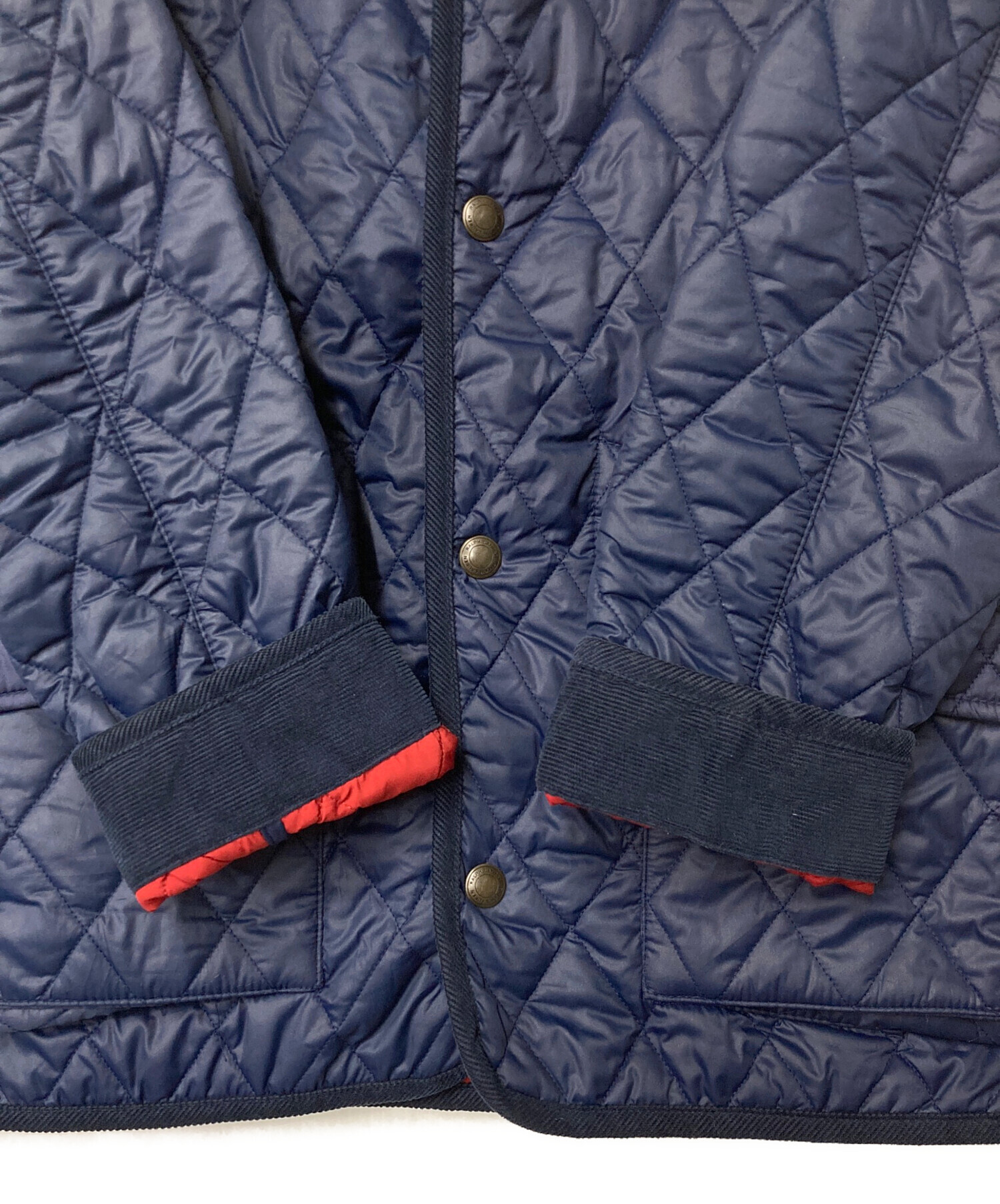 ラルフローレン キルティング ジャケット ネイビー L 160 レディース 中古・古着通販】POLO RALPH LAUREN (ポロ・ラルフローレン) ポニー