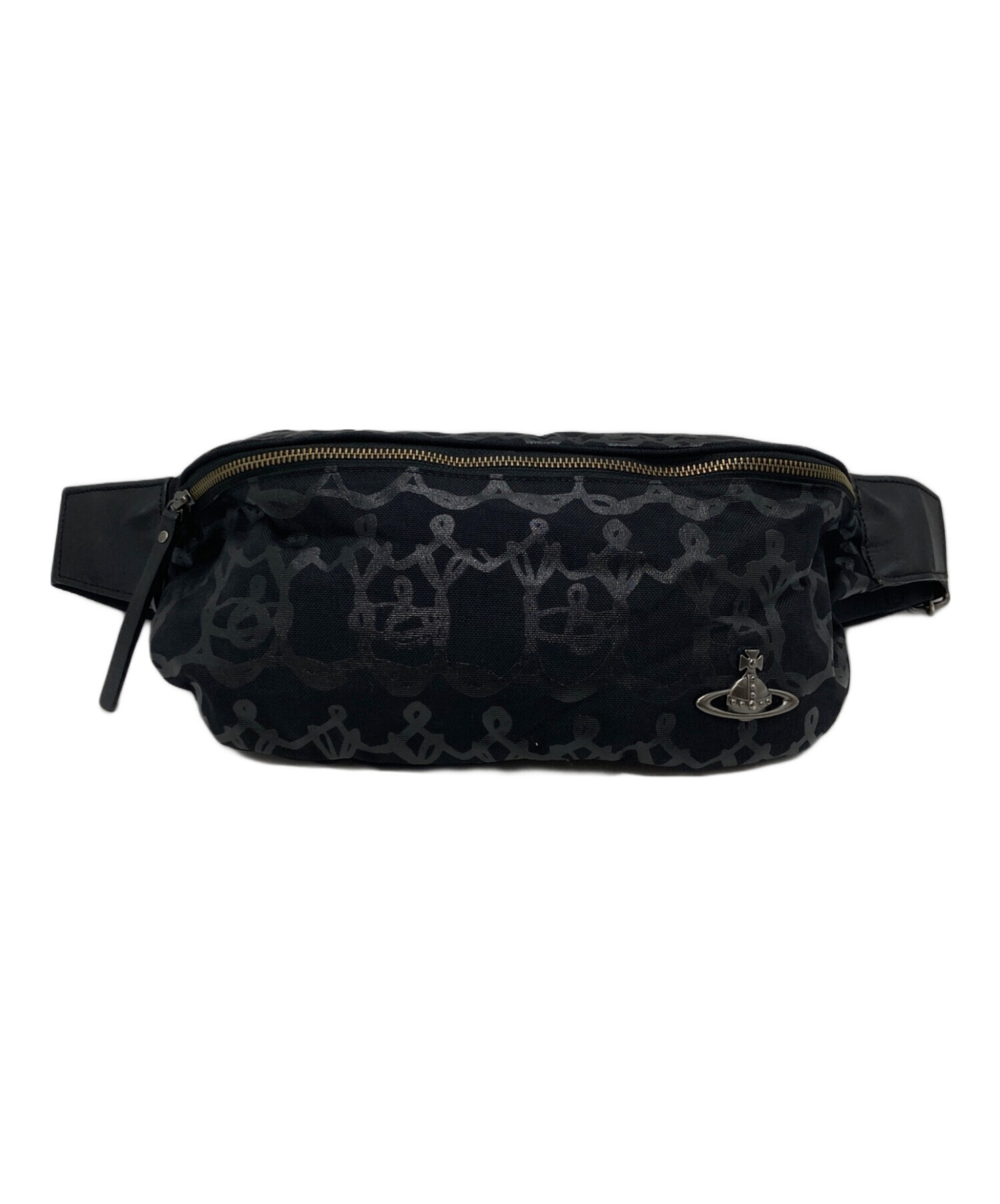 Vivienne Westwood ボディバッグ ブラック オーブ柄 中古・古着通販】Vivienne Westwood (ヴィヴィアンウエストウッド