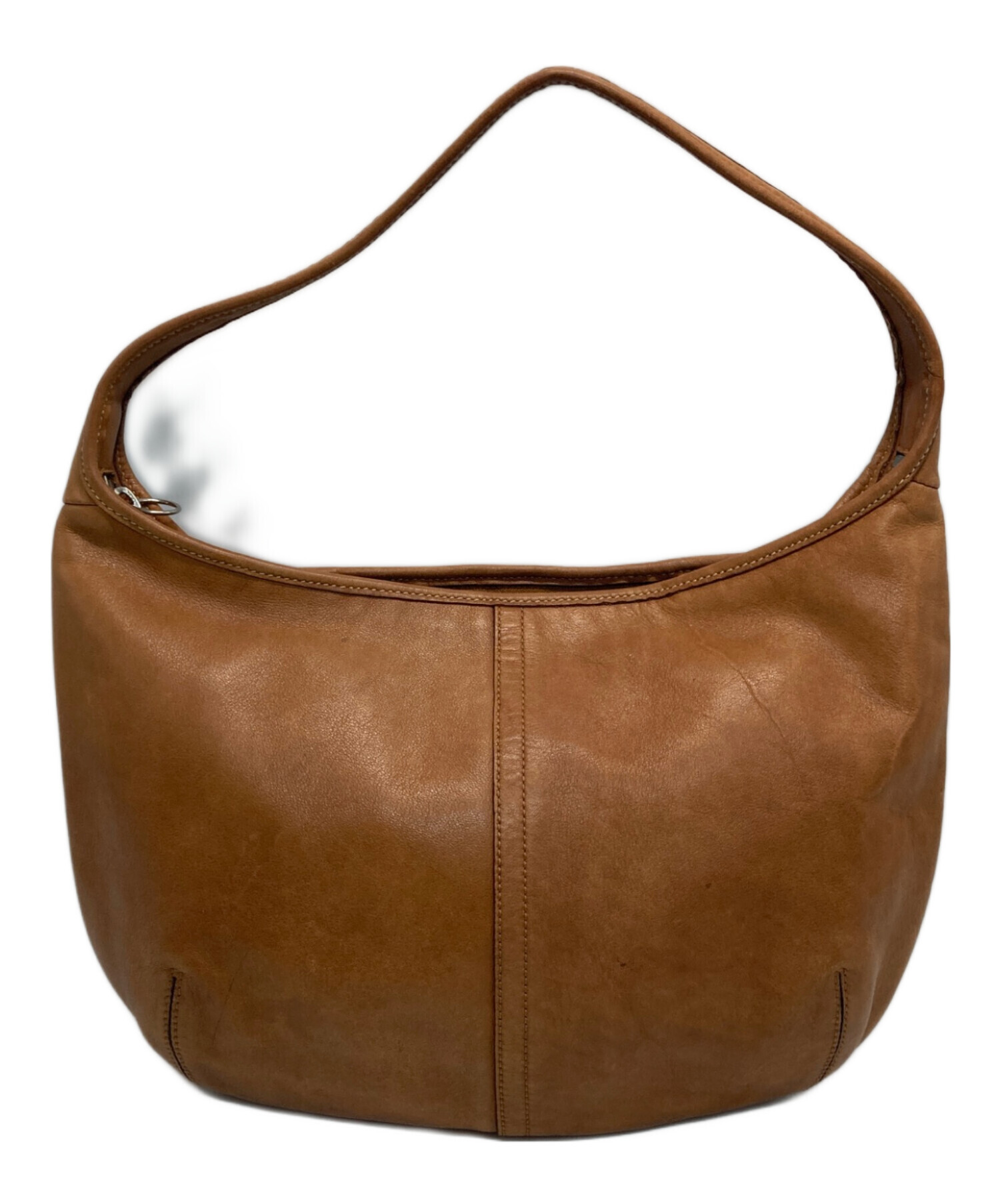 coach ブラウンレザー ハンドバッグ COACH ブラウンレザー ハンドバッグ Cロゴ