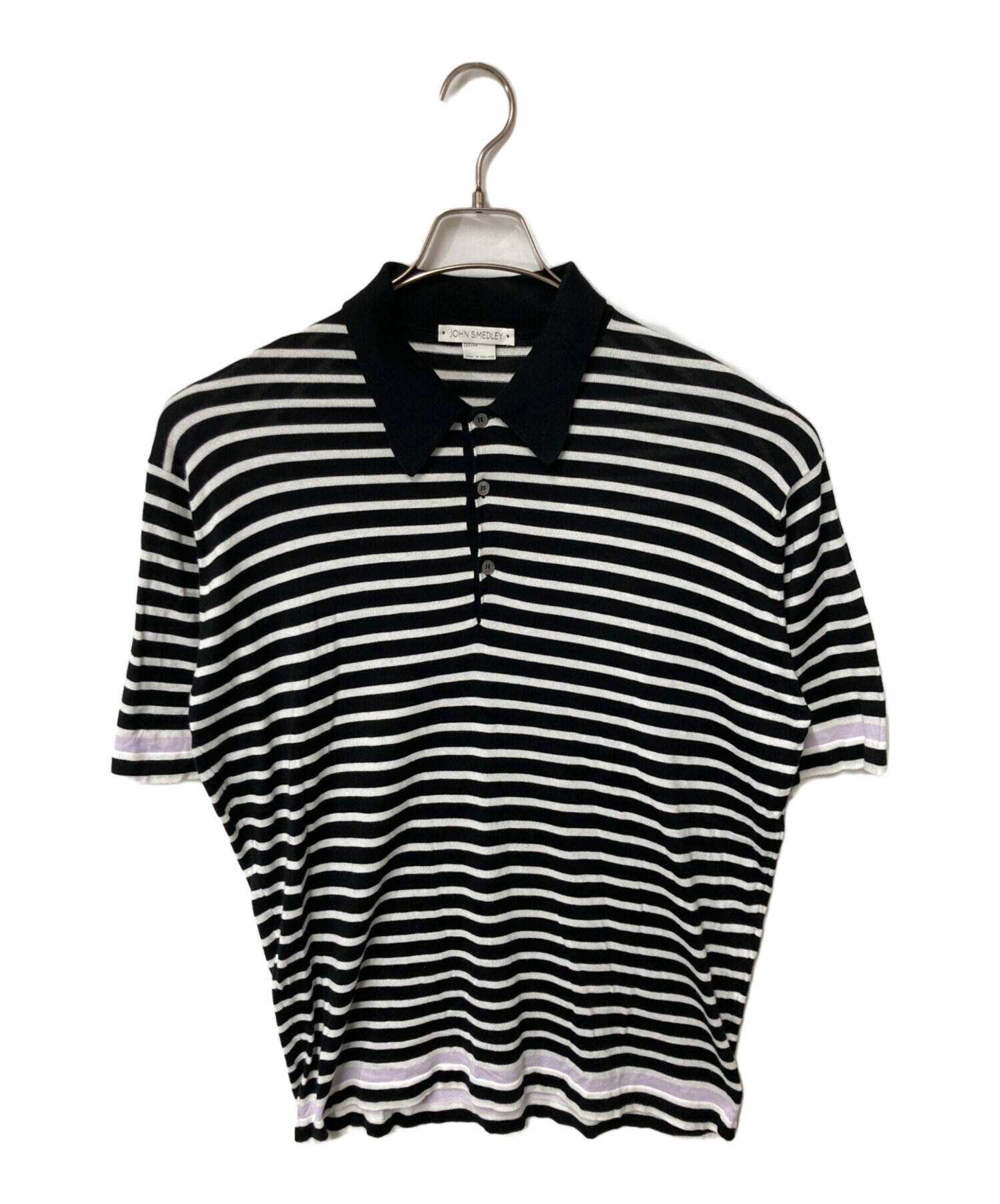 中古・古着通販】JOHN SMEDLEY (ジョンスメドレー) ボーダーポロシャツ