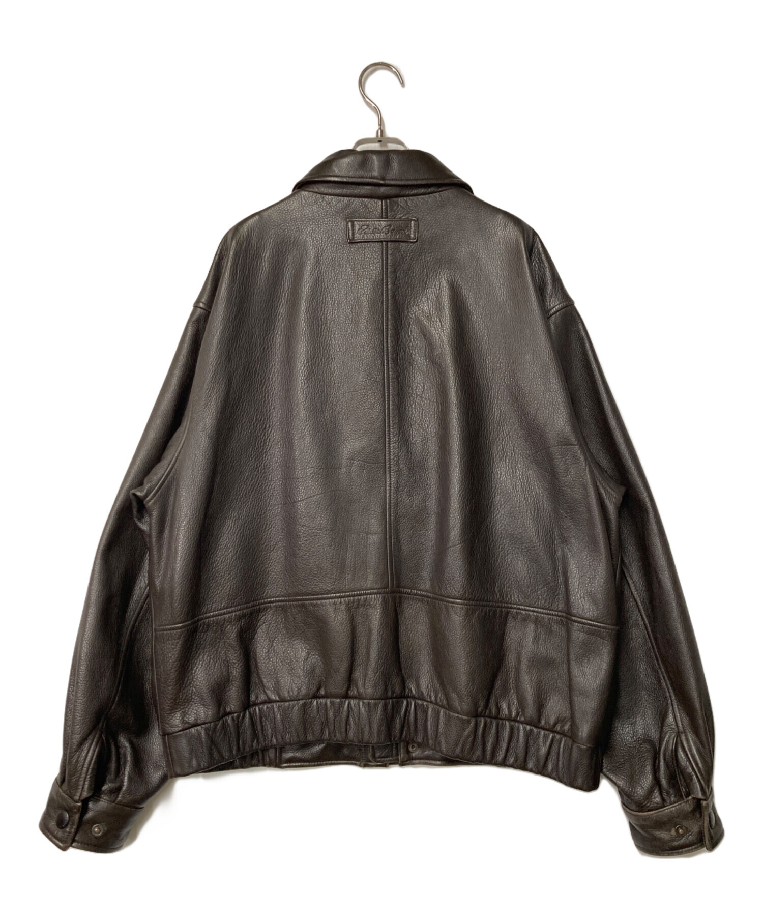 【美品】Eddie Bauer エディーバウアー レザージャケット ブラウン エディー・バウアーレザージャケットブラウンsizeXL