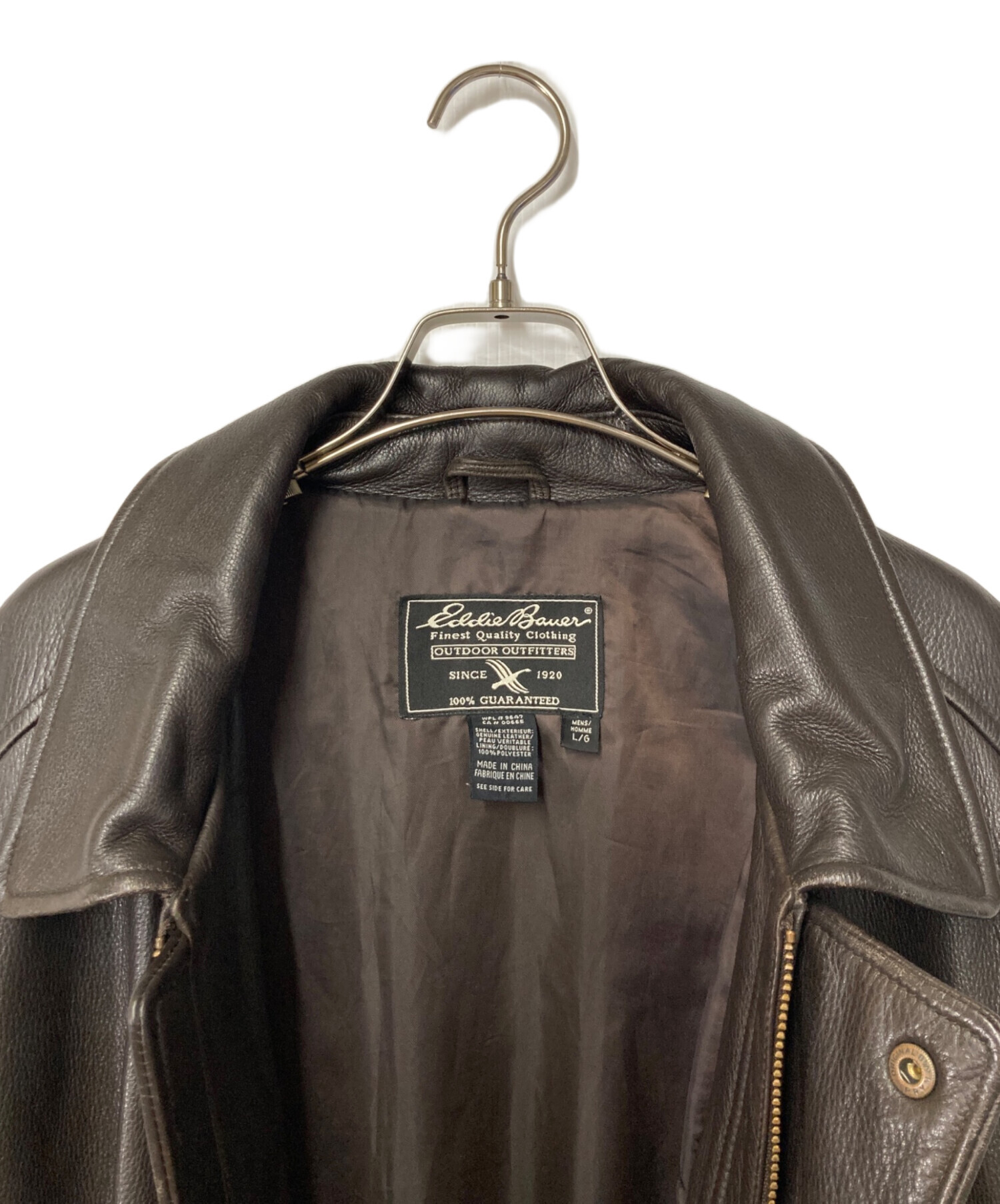 中古・古着通販】Eddie Bauer (エディーバウアー) レザージャケット