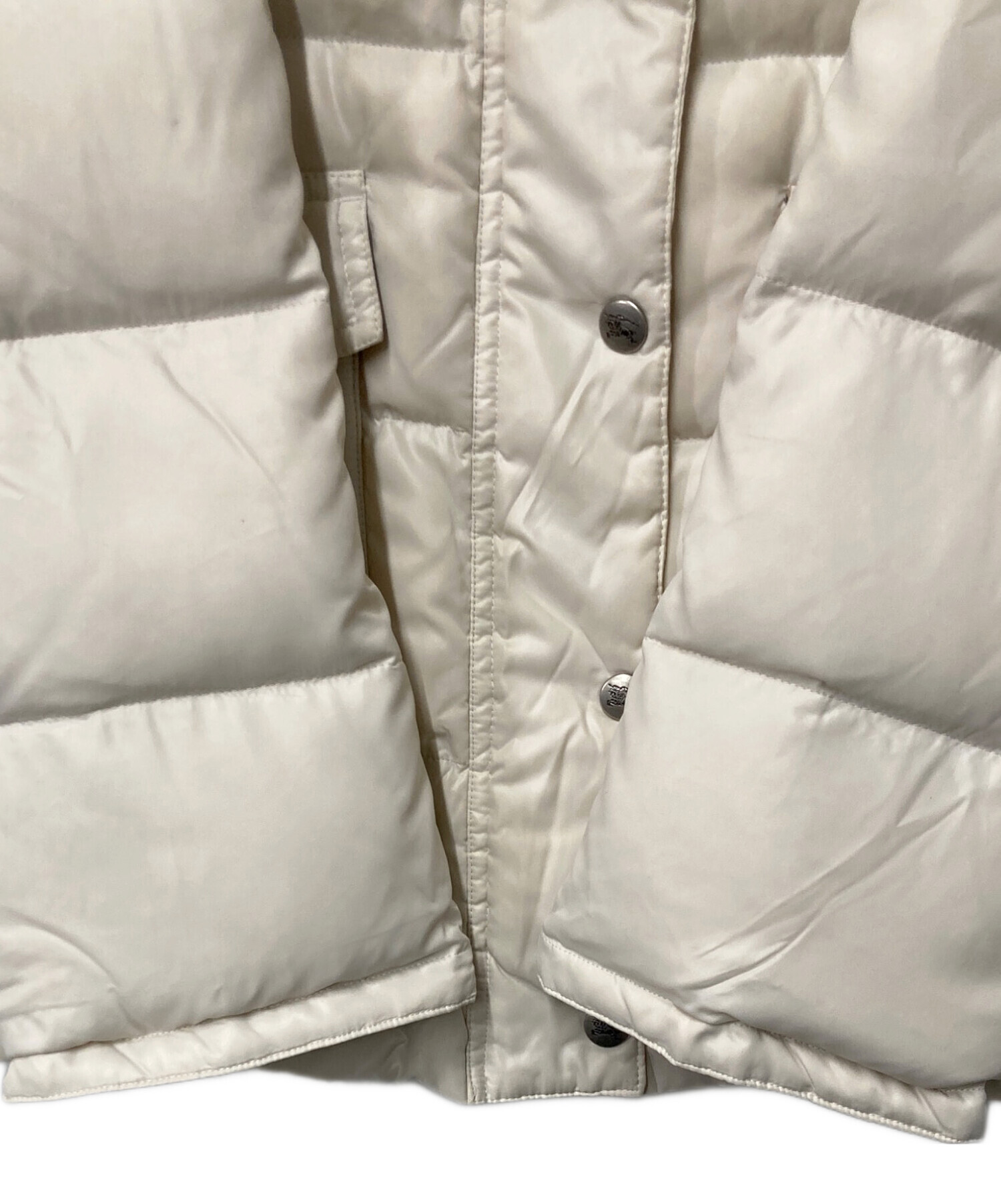 BURBERRY BLUE LABEL ダウンジャケット ホワイトグースダウン 中古・古着通販】BURBERRY BLUE LABEL (バーバリー ブルー レーベル