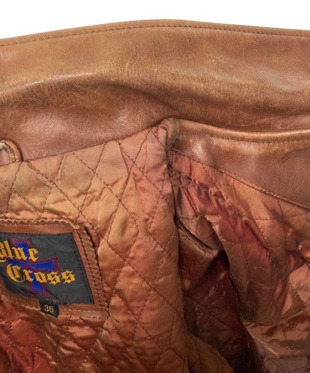 中古・古着通販】BLUE CROSS (ブルークロス) カウレザージャケット