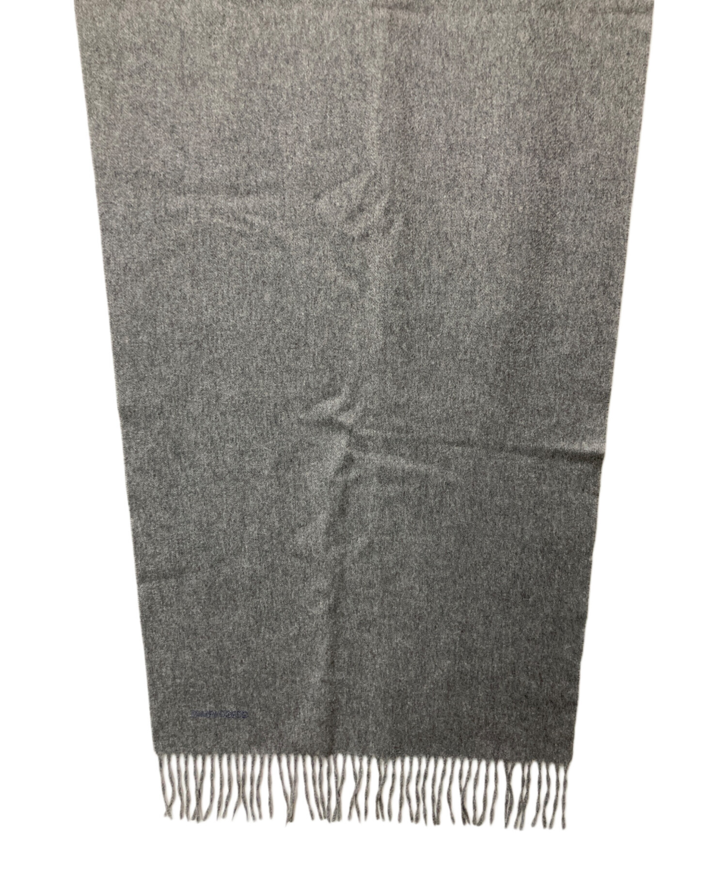 新品、タグ箱付【イタリア製】GIORGIO ARMANI マフラー　ストール 中古・古着通販】GIORGIO ARMANI (ジョルジョアルマーニ) ロゴ刺繍