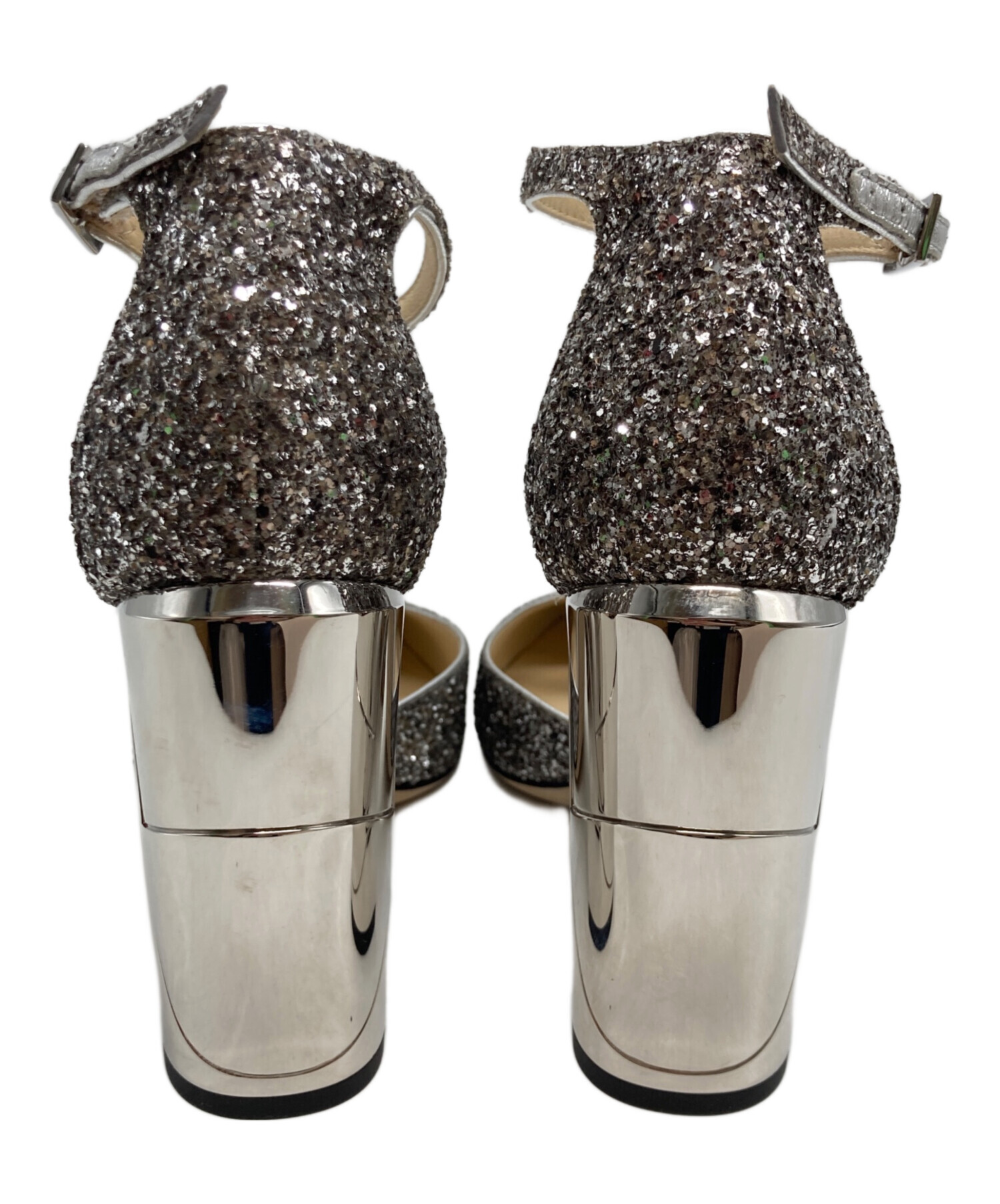 中古・古着通販】JIMMY CHOO (ジミーチュウ) ストラップヒールパンプス