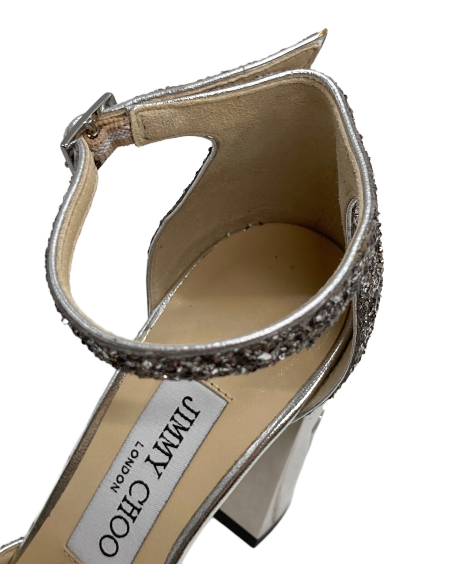 中古・古着通販】JIMMY CHOO (ジミーチュウ) ストラップヒールパンプス