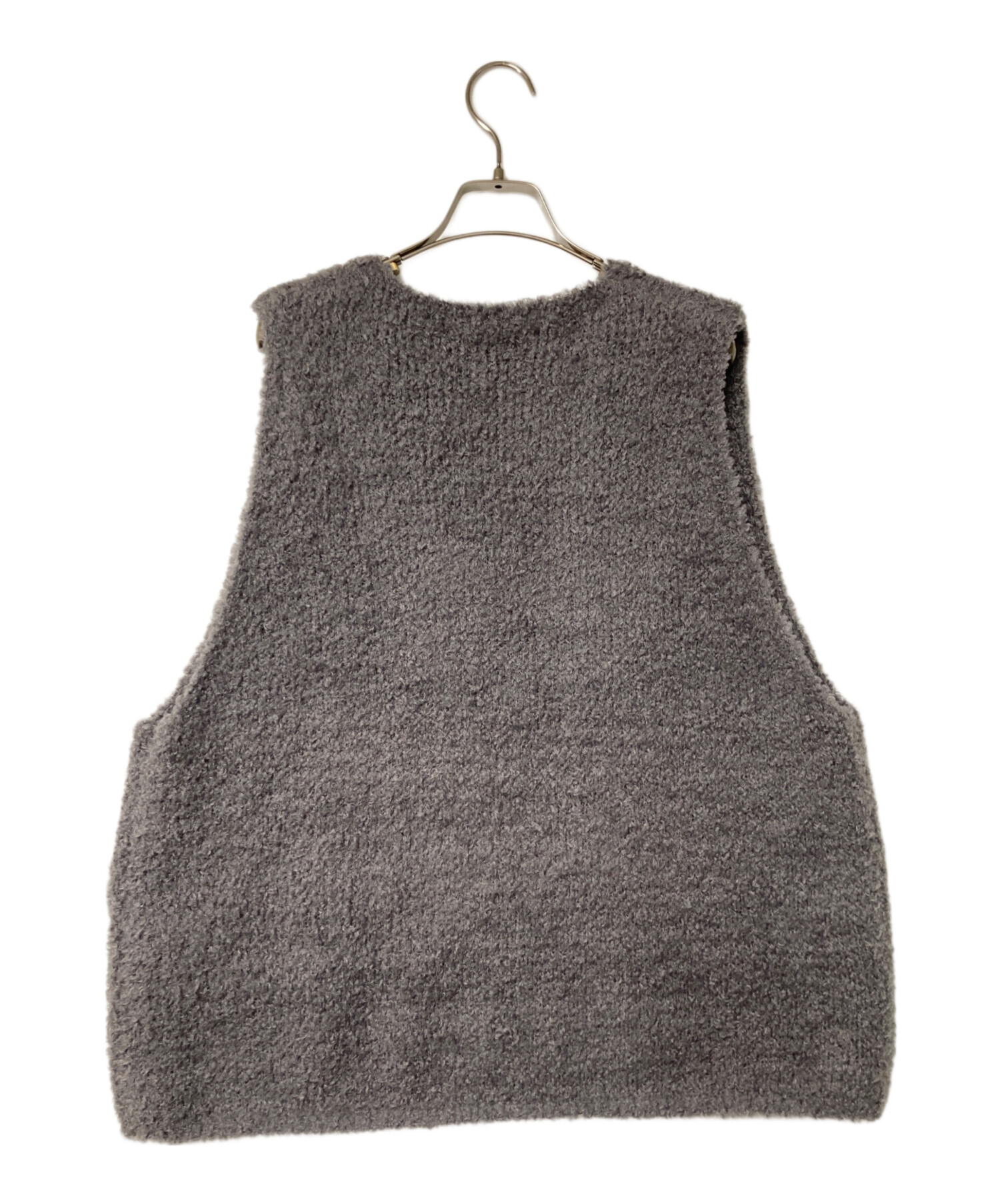 ミズイロインドベスト 新品未使用 中古・古着通販】mizuiro-ind (ミズイロインド) へアリーVネックベスト