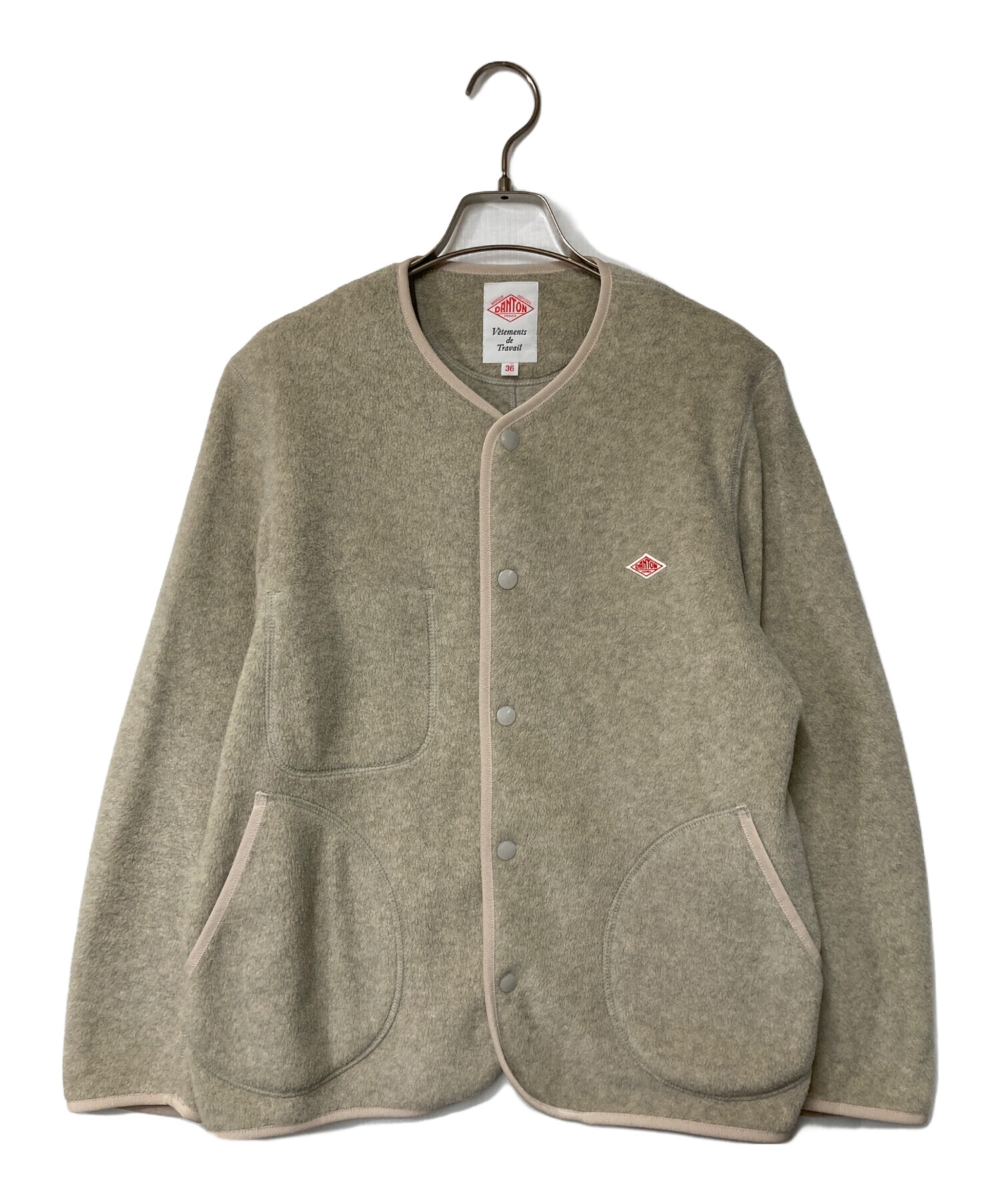 中古・古着通販】DANTON (ダントン) フリース カラーレスジャケット