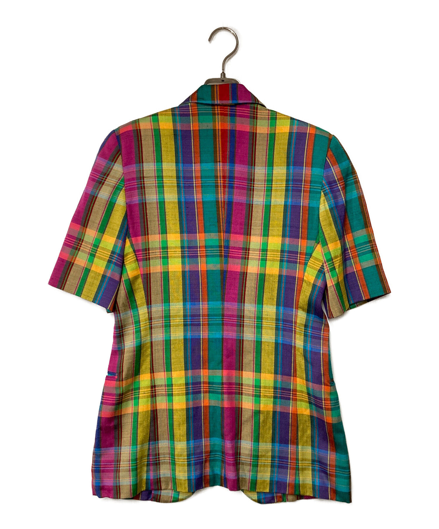 中古・古着通販】missoni (ミッソーニ) 半袖チェックテーラード