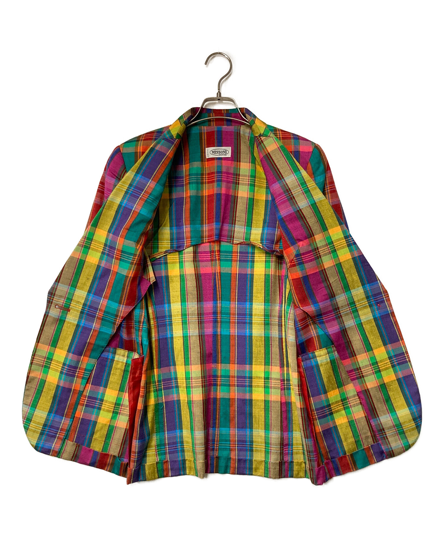 中古・古着通販】missoni (ミッソーニ) 半袖チェックテーラード