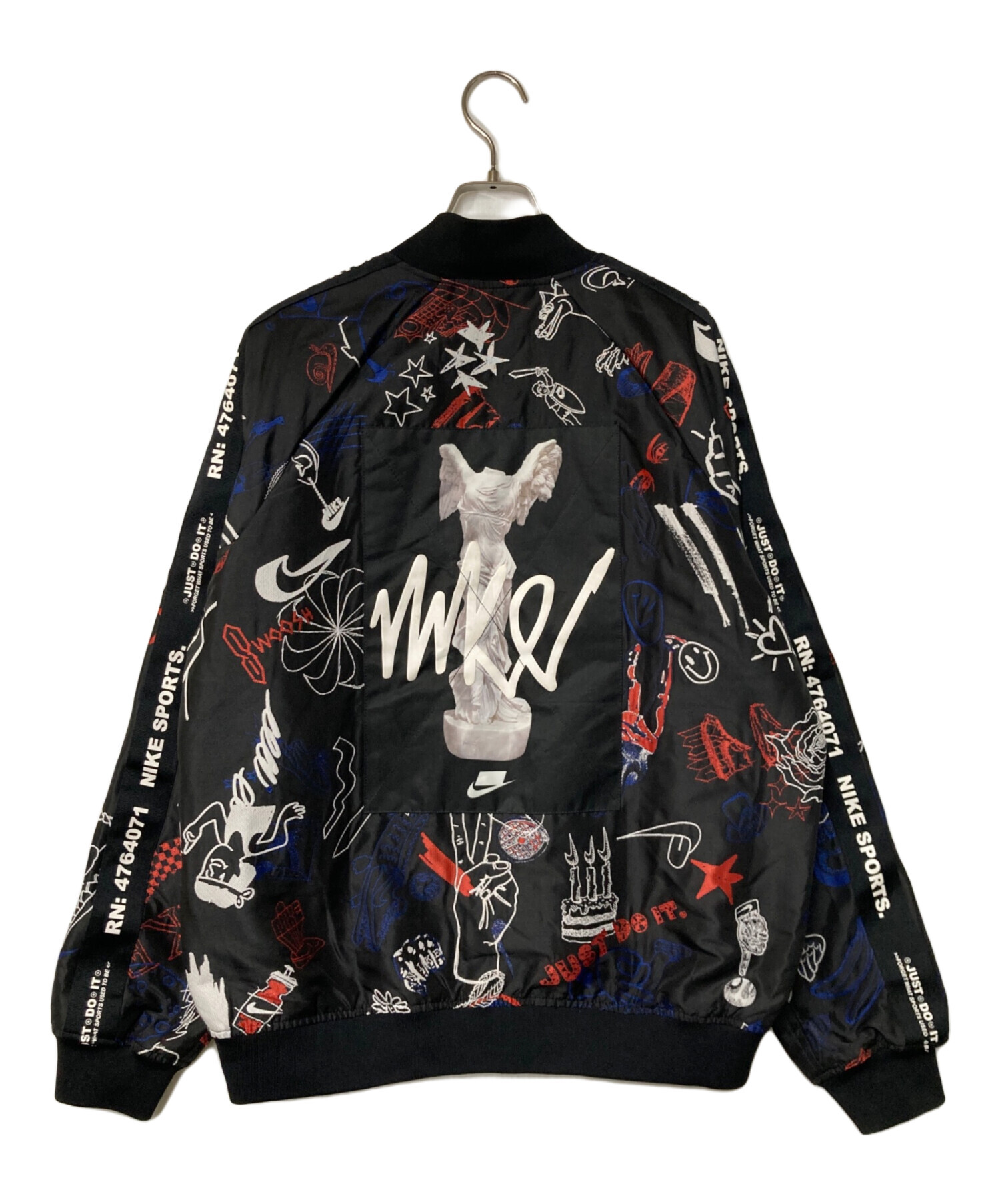 中古・古着通販】NIKE (ナイキ) NSP ボンバー ジャケット ブラック 中古・古着通販】NIKE (ナイキ) NSP ボンバー ジャケット ブラック