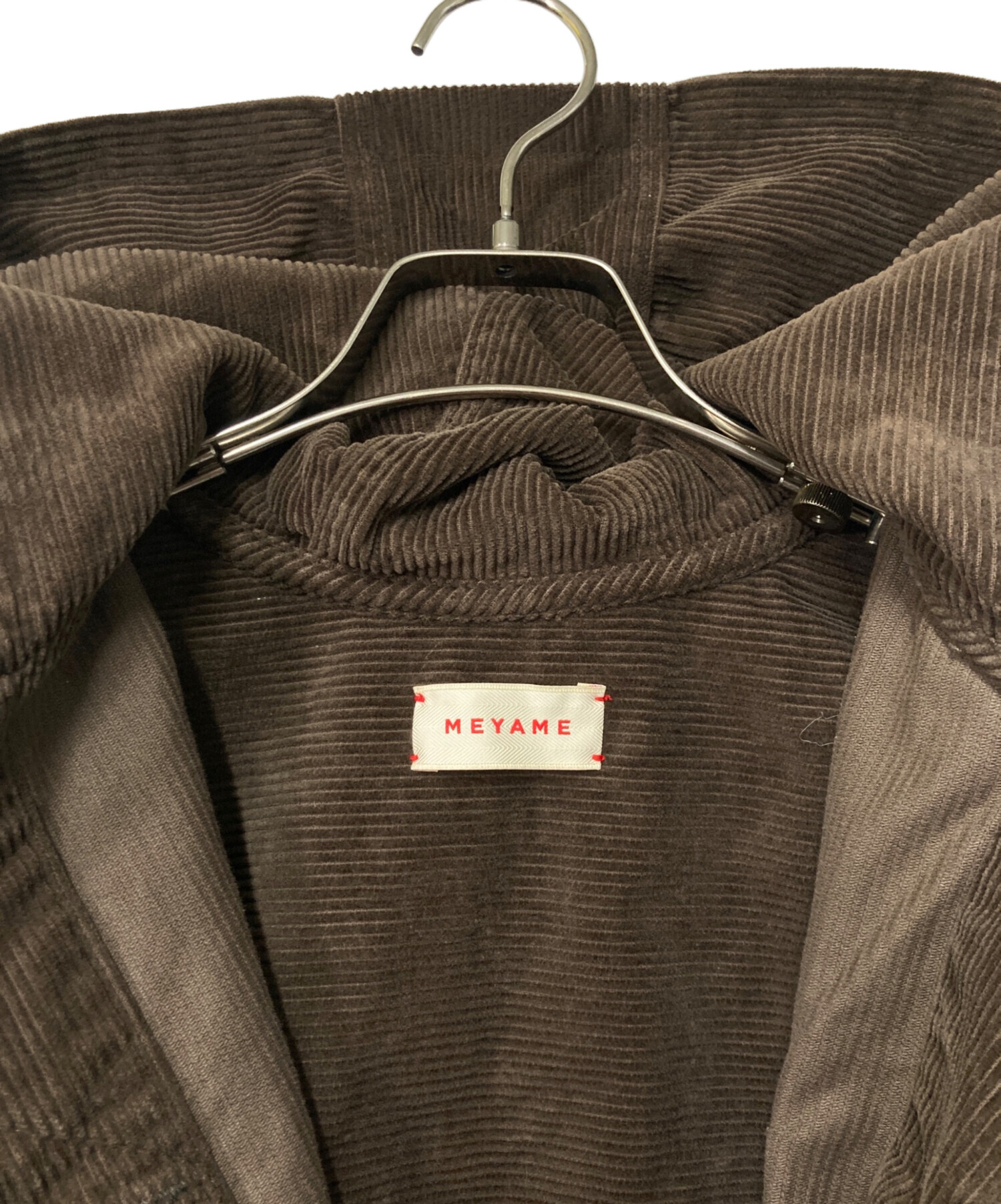 中古・古着通販】MEYAME (メヤメ) コーデュロイフーデットジャケット