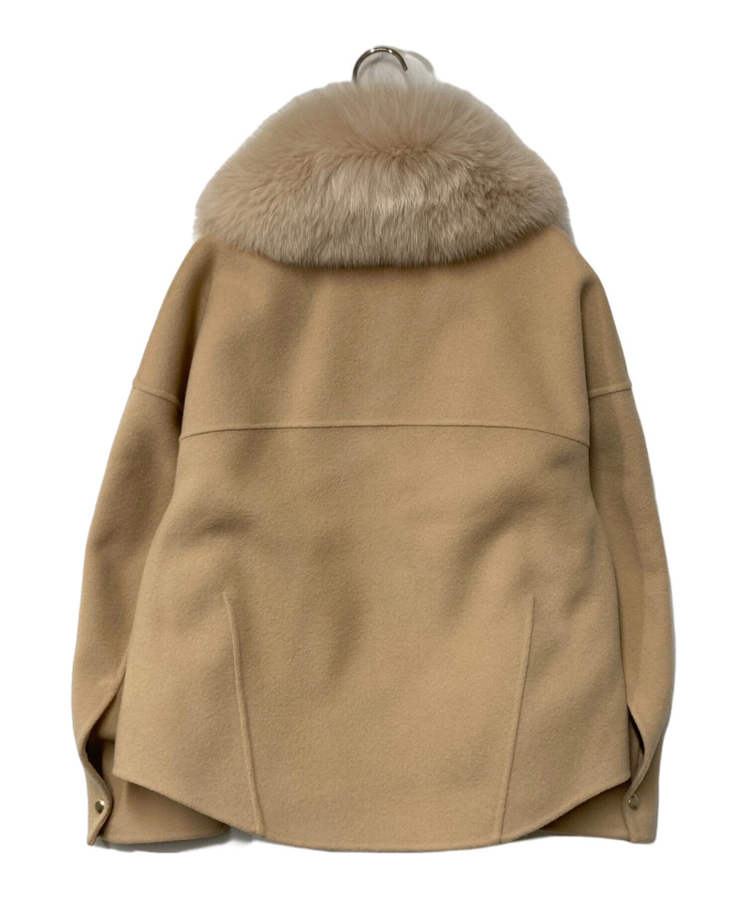 中古・古着通販】Drawer (ドゥロワー) ビーバーファーカラーメルトン