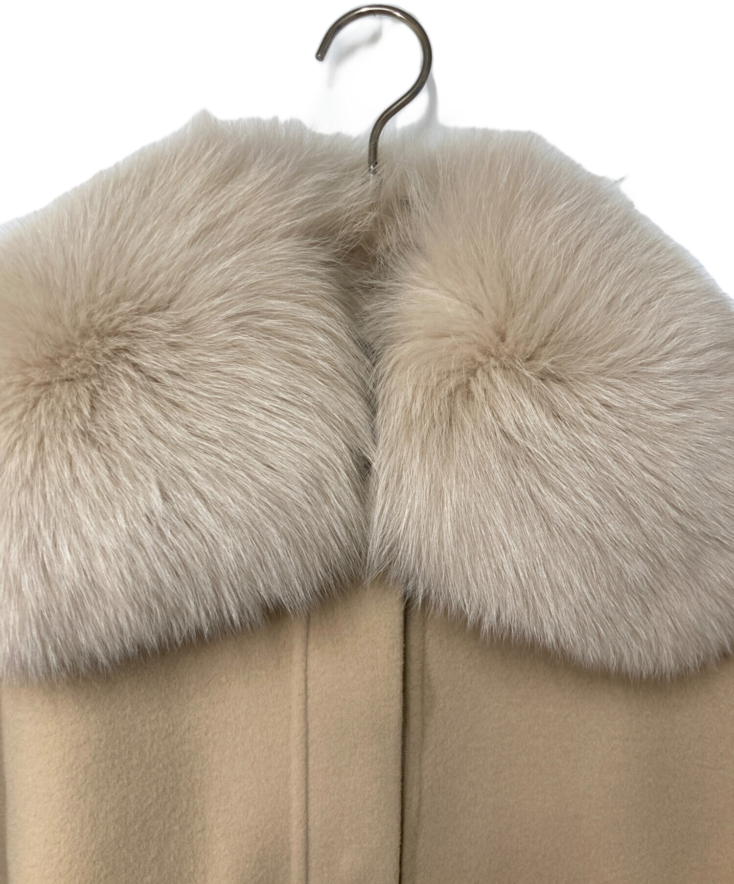 中古・古着通販】Drawer (ドゥロワー) ビーバーファーカラーメルトン