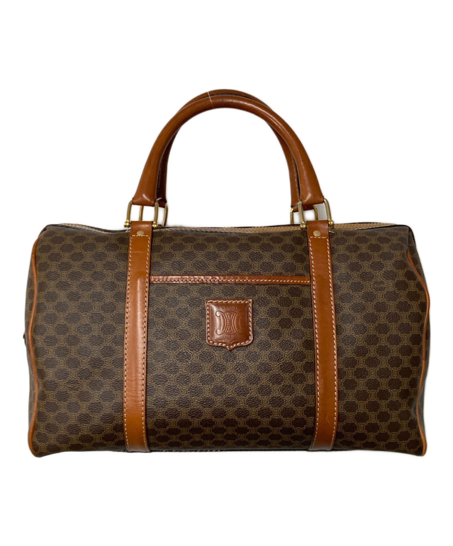 中古・古着通販】CELINE (セリーヌ) マカダム柄 ミニボストンバッグ