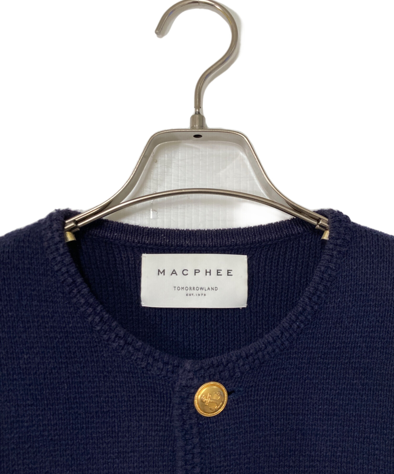 中古・古着通販】MACPHEE (マカフィー) ハーフミラノリブ クロップド