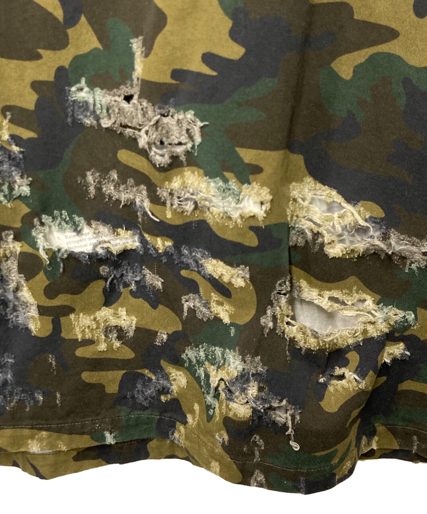 バレシンシアガ 迷彩 BALENCIAGA CAMO 大丸購入品 中古・古着通販】BALENCIAGA (バレンシアガ) Camouflage Print Army