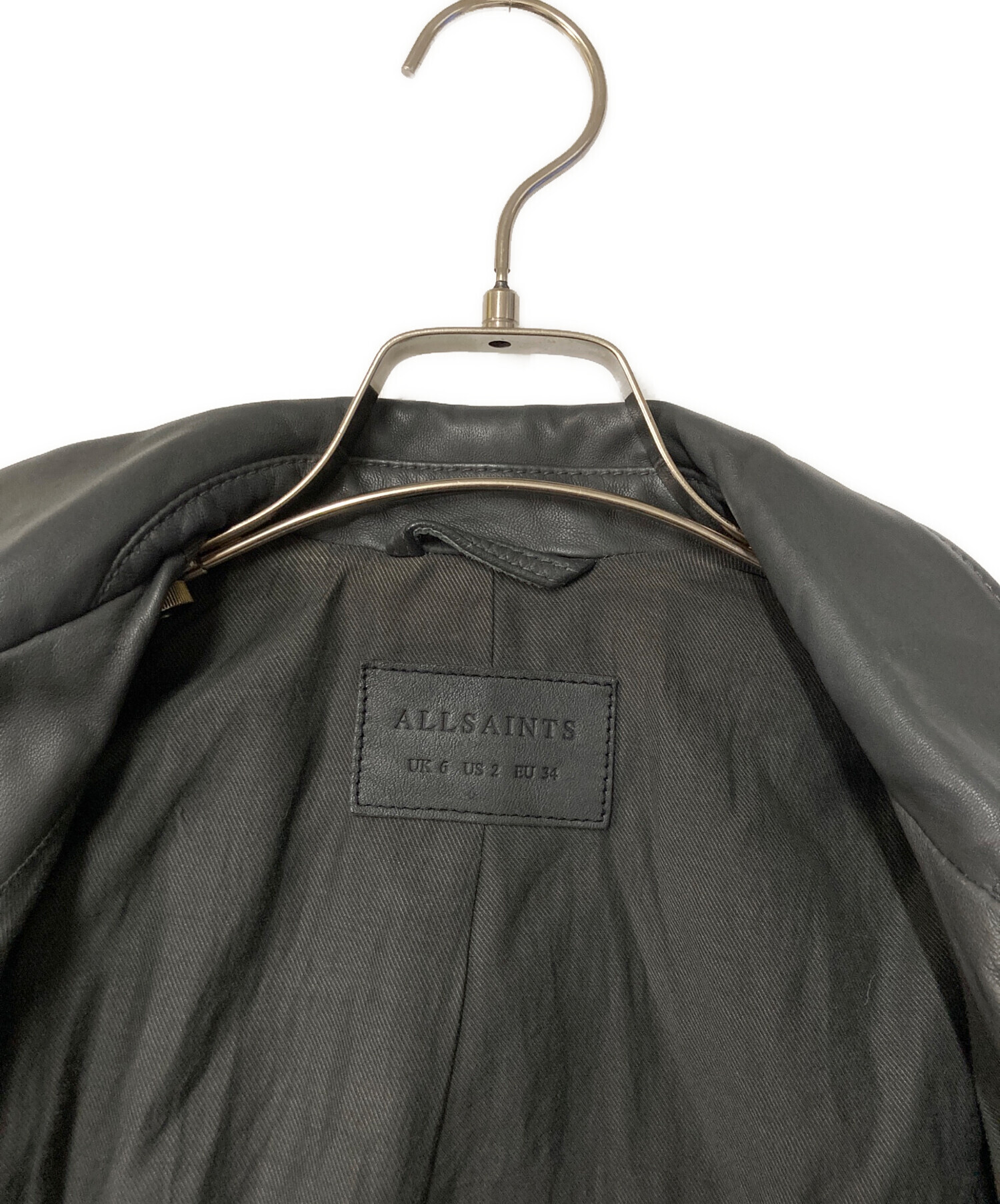 中古・古着通販】ALL SAINTS (オールセインツ) ラムレザーダブル