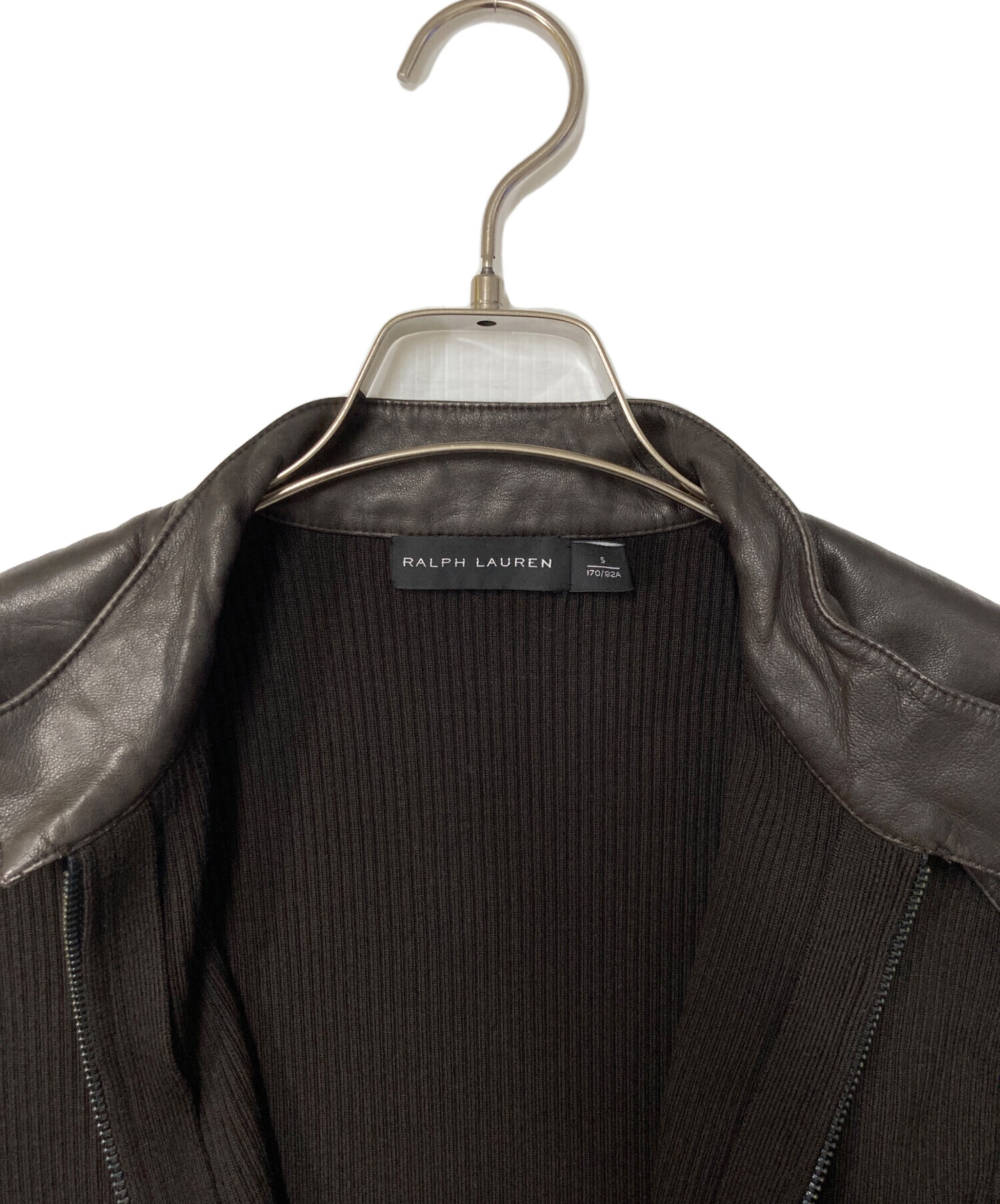 中古・古着通販】RALPH LAUREN (ラルフローレン) ラムレザーヨーク