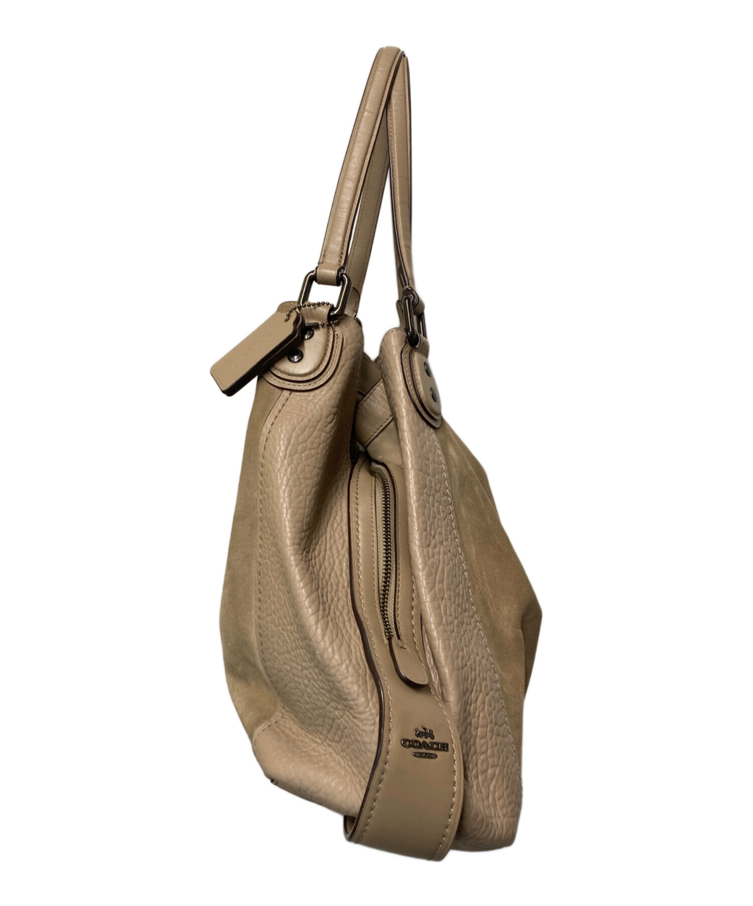 中古・古着通販】COACH (コーチ) イーディー スエード切替トートバッグ