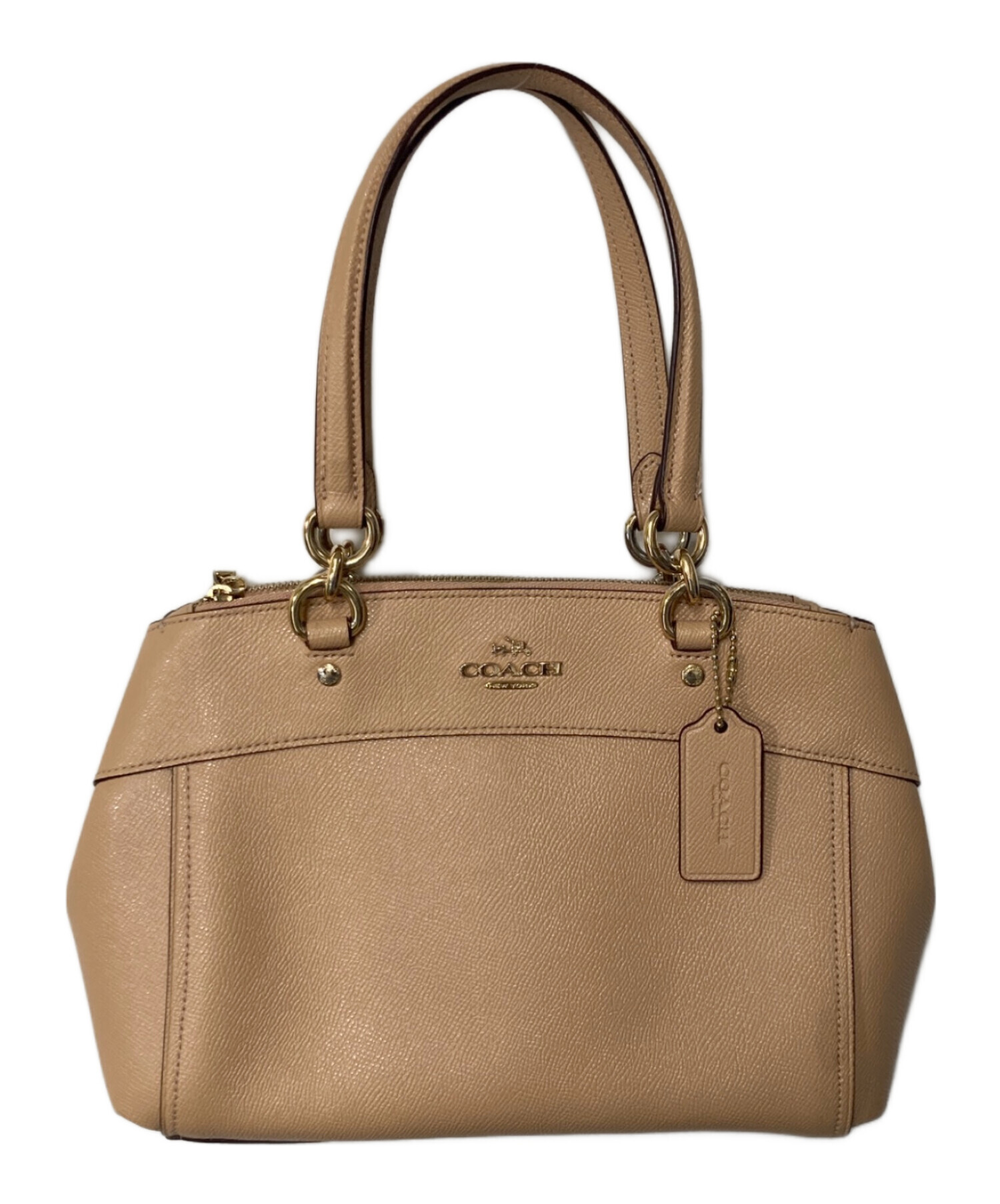 コーチ バッグ レディース ショルダーバッグ 2WAY ハンドバッグ ベージュ 中古・古着通販】COACH (コーチ) 2WAYショルダーバッグ ベージュ