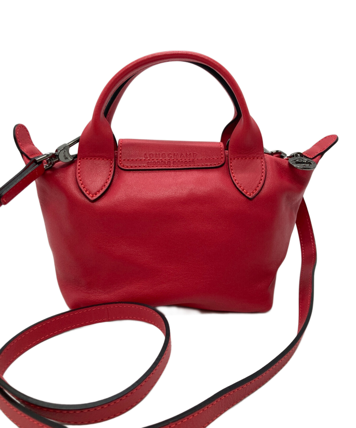 中古・古着通販】LONGCHAMP (ロンシャン) LE PLIAGE CUIR 2WAY ミニ