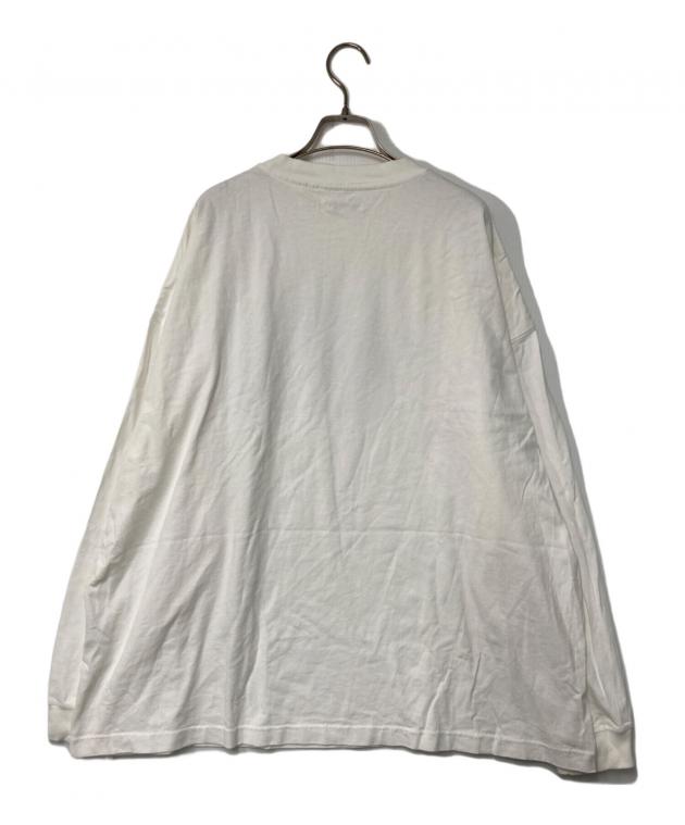 新品タグ付き　Ameri AM LOGO OVER LONG TEE WHITE 中古・古着通販】Ameri (アメリ) AM LOGO OVER LONG TEE ホワイト