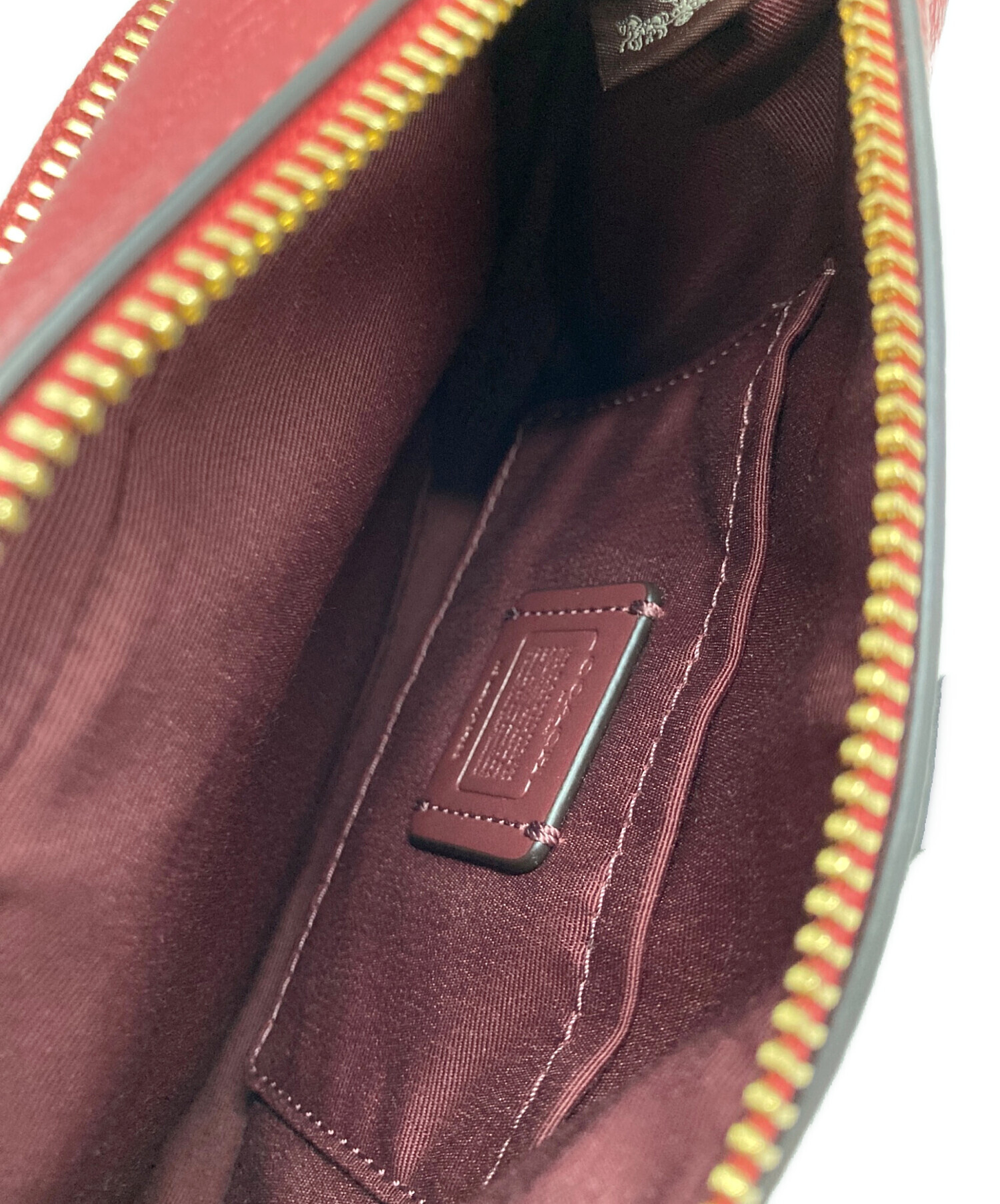 中古・古着通販】COACH (コーチ) ボディバッグ ウエストバッグ レッド