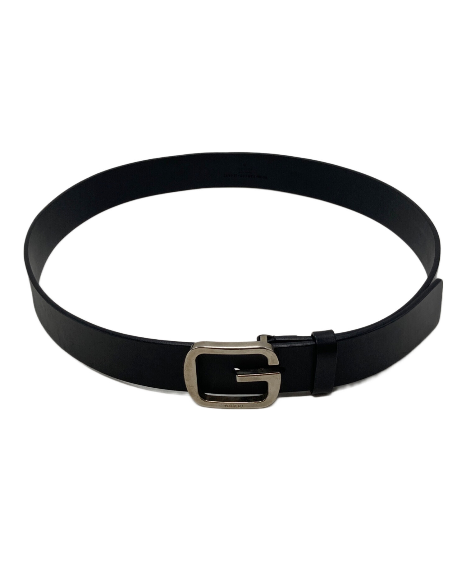 中古・古着通販】GUCCI (グッチ) Gバックルベルト ブラック｜ブランド