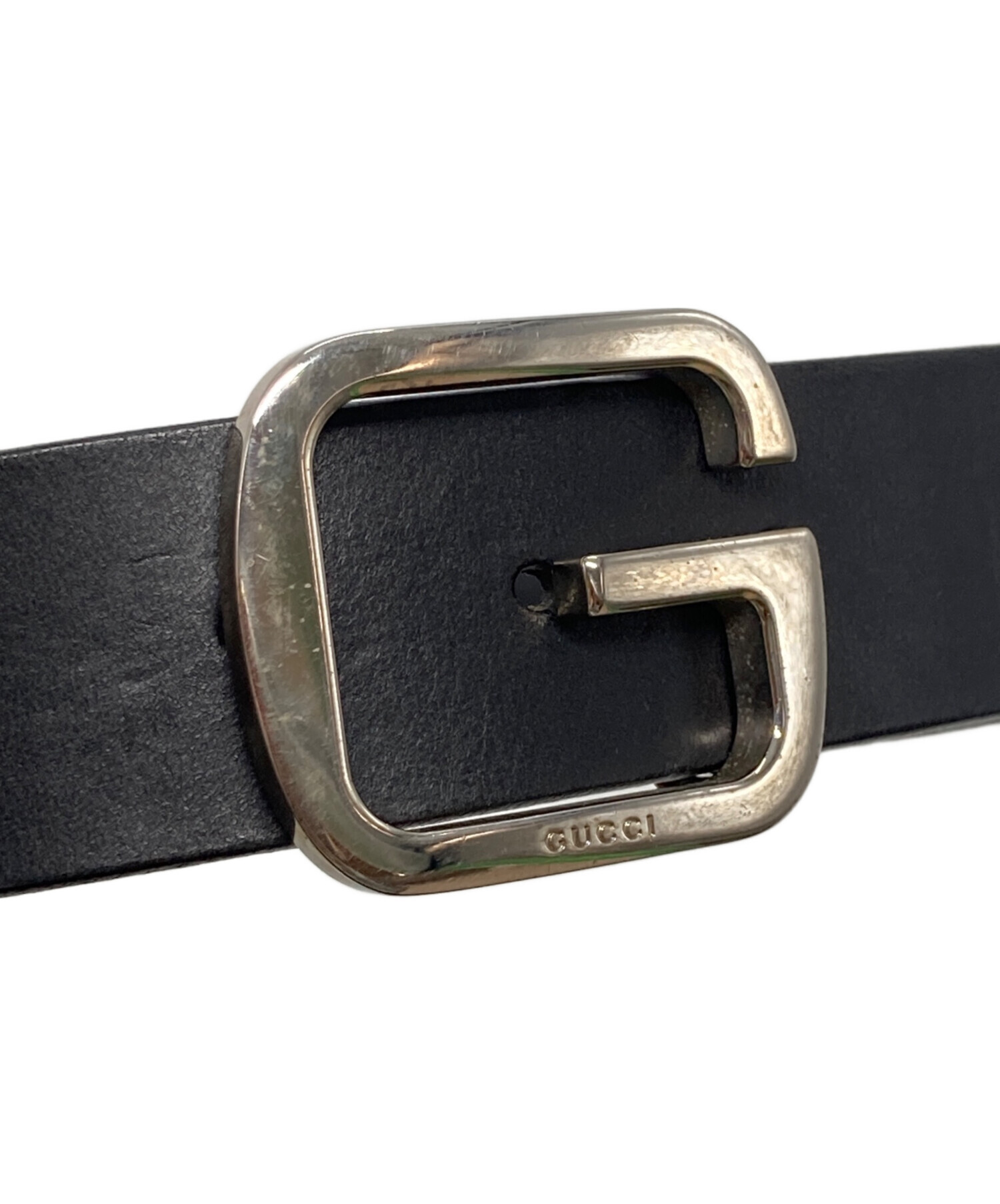 中古・古着通販】GUCCI (グッチ) Gバックルベルト ブラック｜ブランド