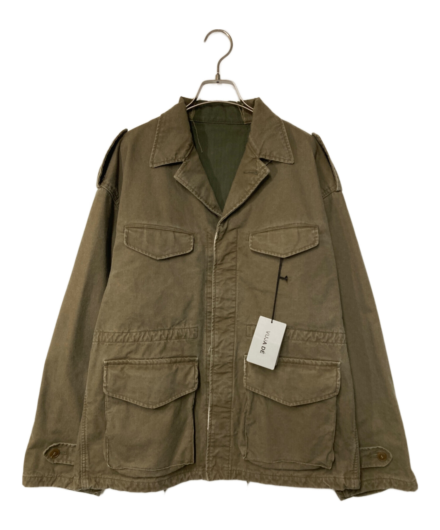ミリタリージャケット タグ無し サイズ不明 中古・古着通販】Vuja De (ヴジャデ) Scinder Military Jacket カーキ