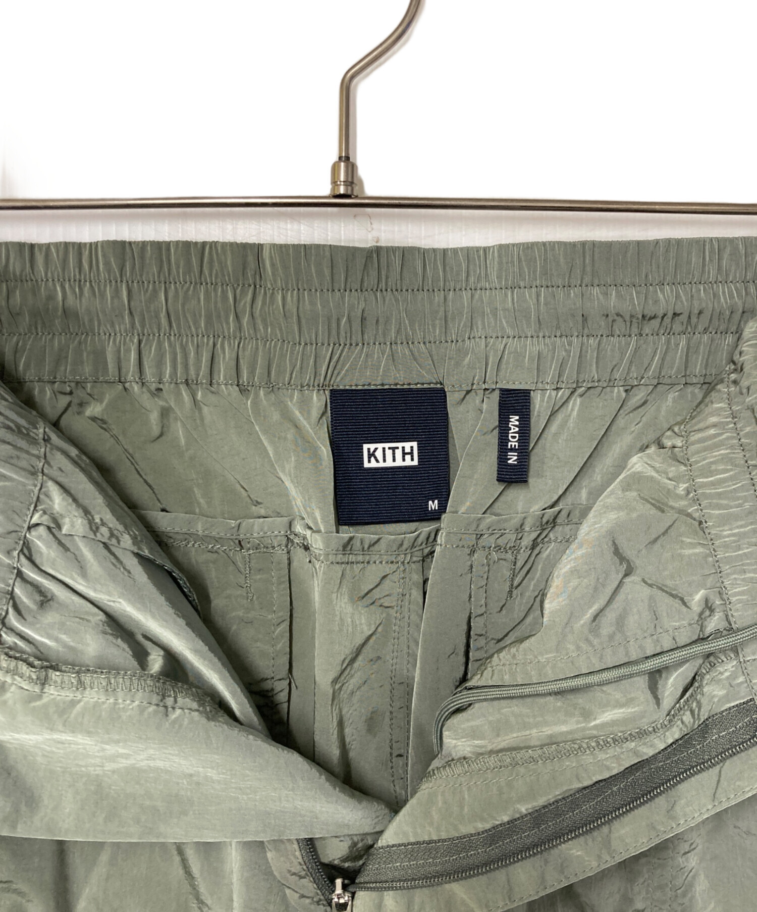 中古・古着通販】KITH (キス) ナイロンカーゴパンツ カーキ サイズ:M