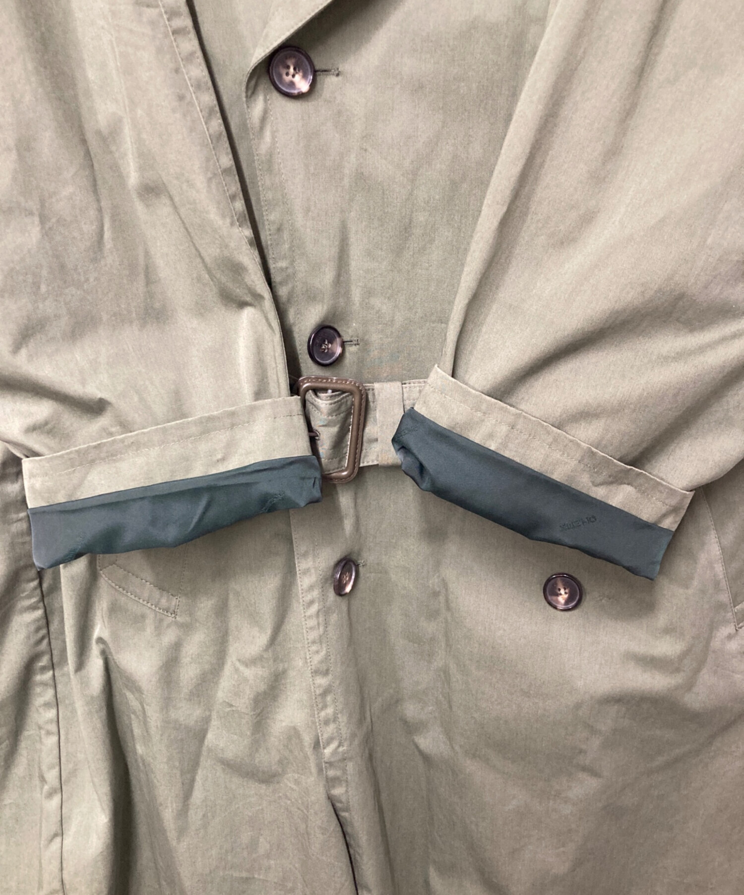 中古・古着通販】KENZO (ケンゾー) トレンチコート カーキ サイズ:M