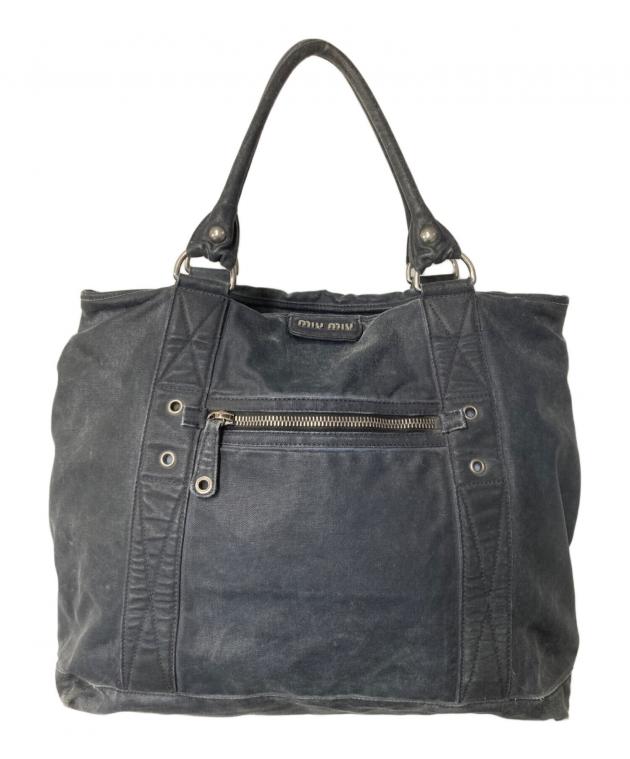 中古・古着通販】MIU MIU (ミュウミュウ) キャンバス 2WAYバッグ