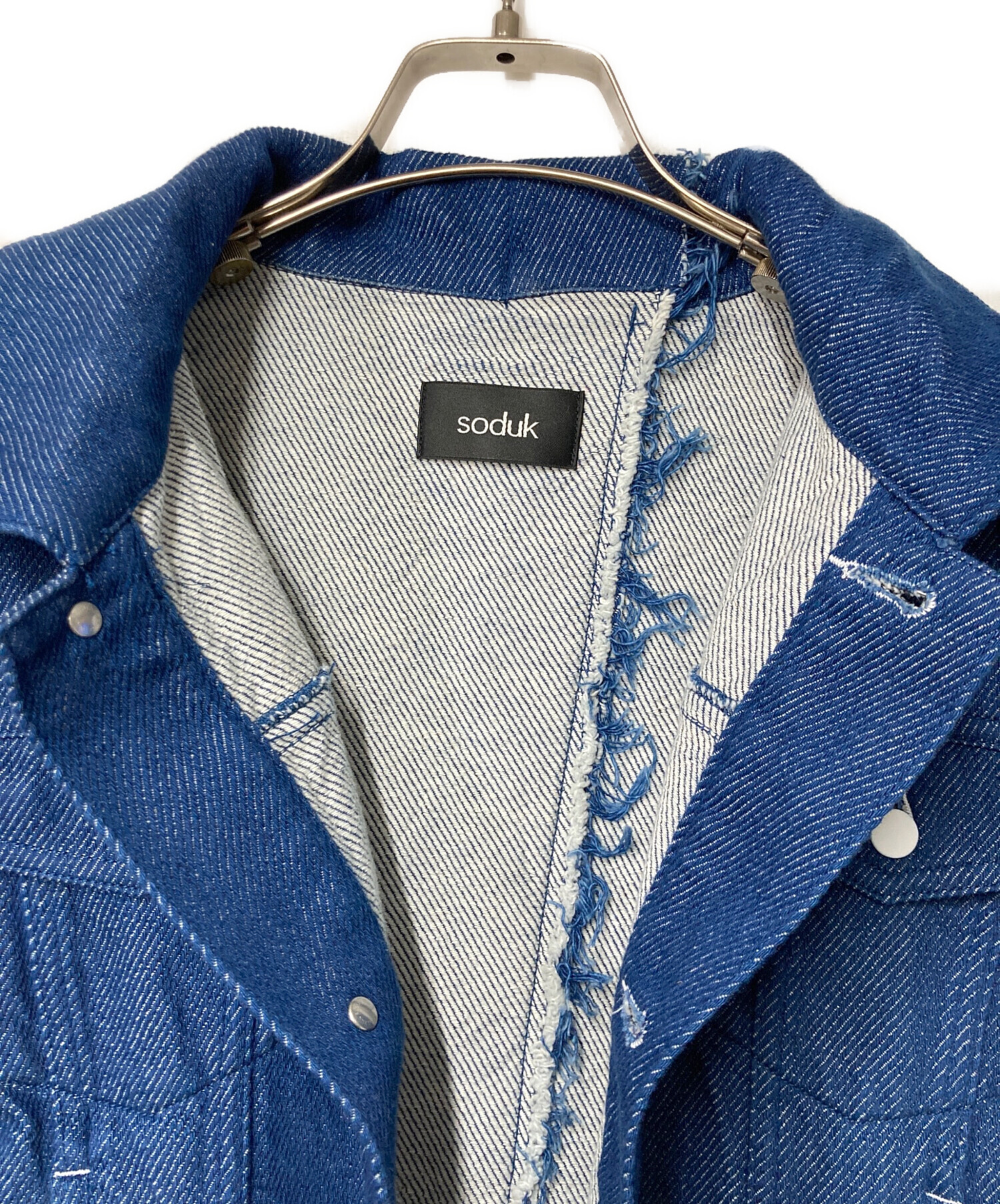 中古・古着通販】soduk (スドーク) cutting denim jacket インディゴ 