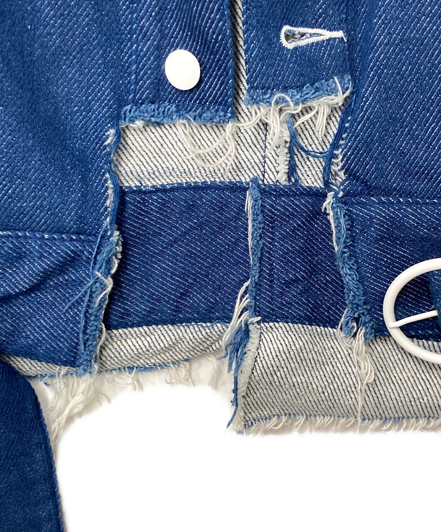 中古・古着通販】soduk (スドーク) cutting denim jacket インディゴ 