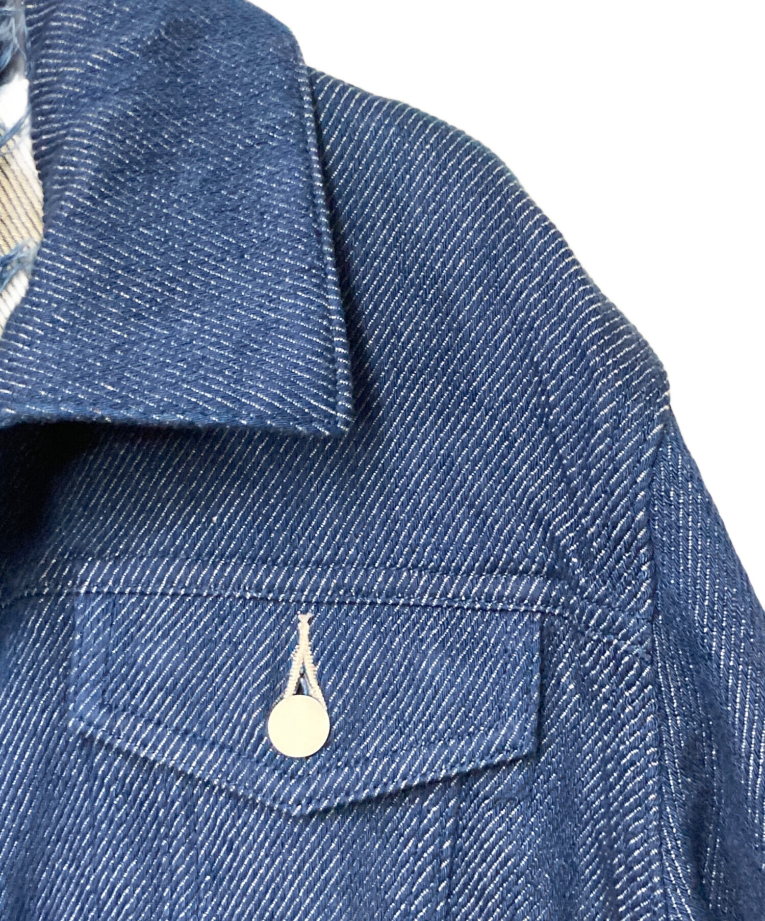 中古・古着通販】soduk (スドーク) cutting denim jacket インディゴ 