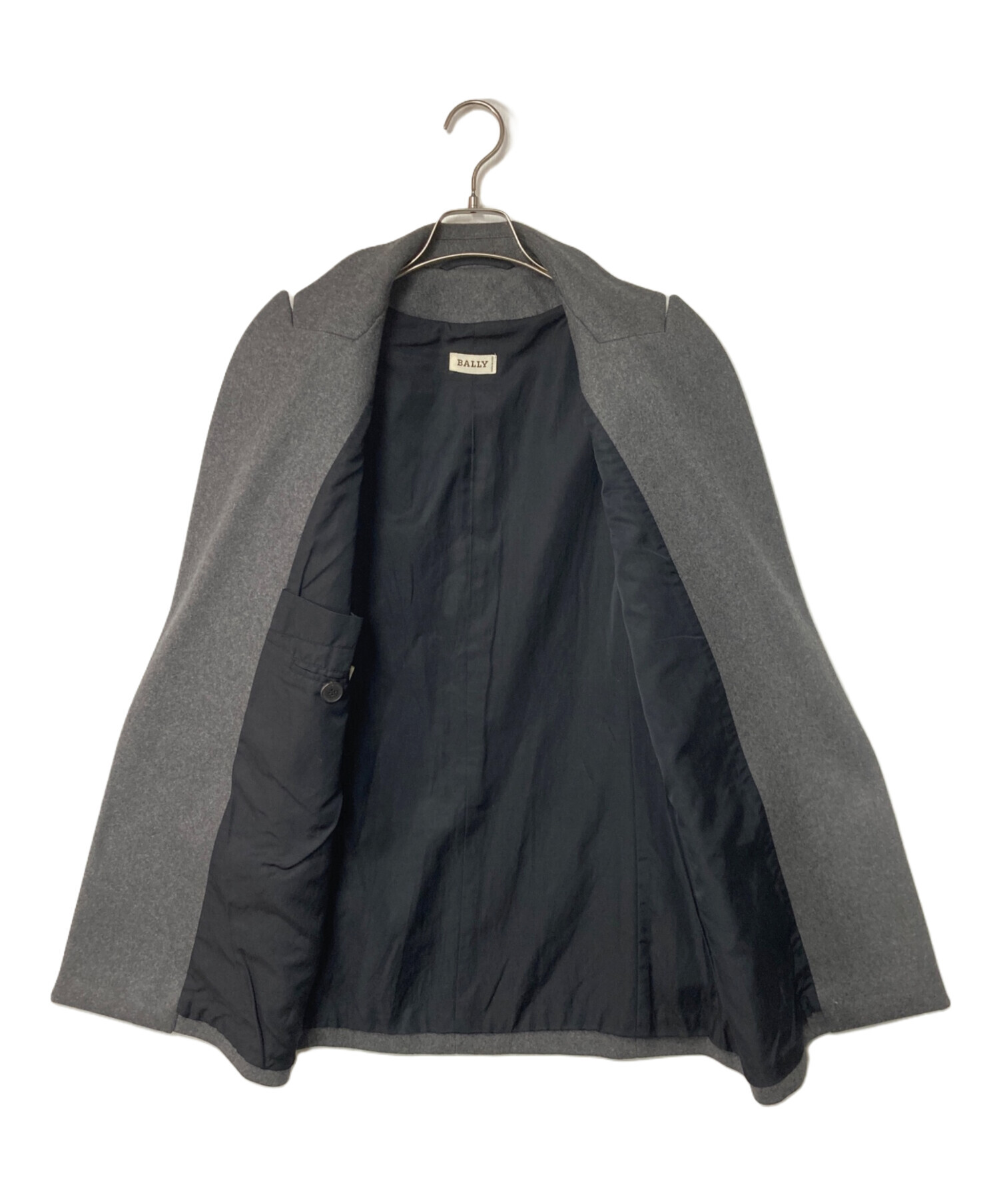 中古・古着通販】BALLY (バリー) カシミヤ混 トッパーコート グレー