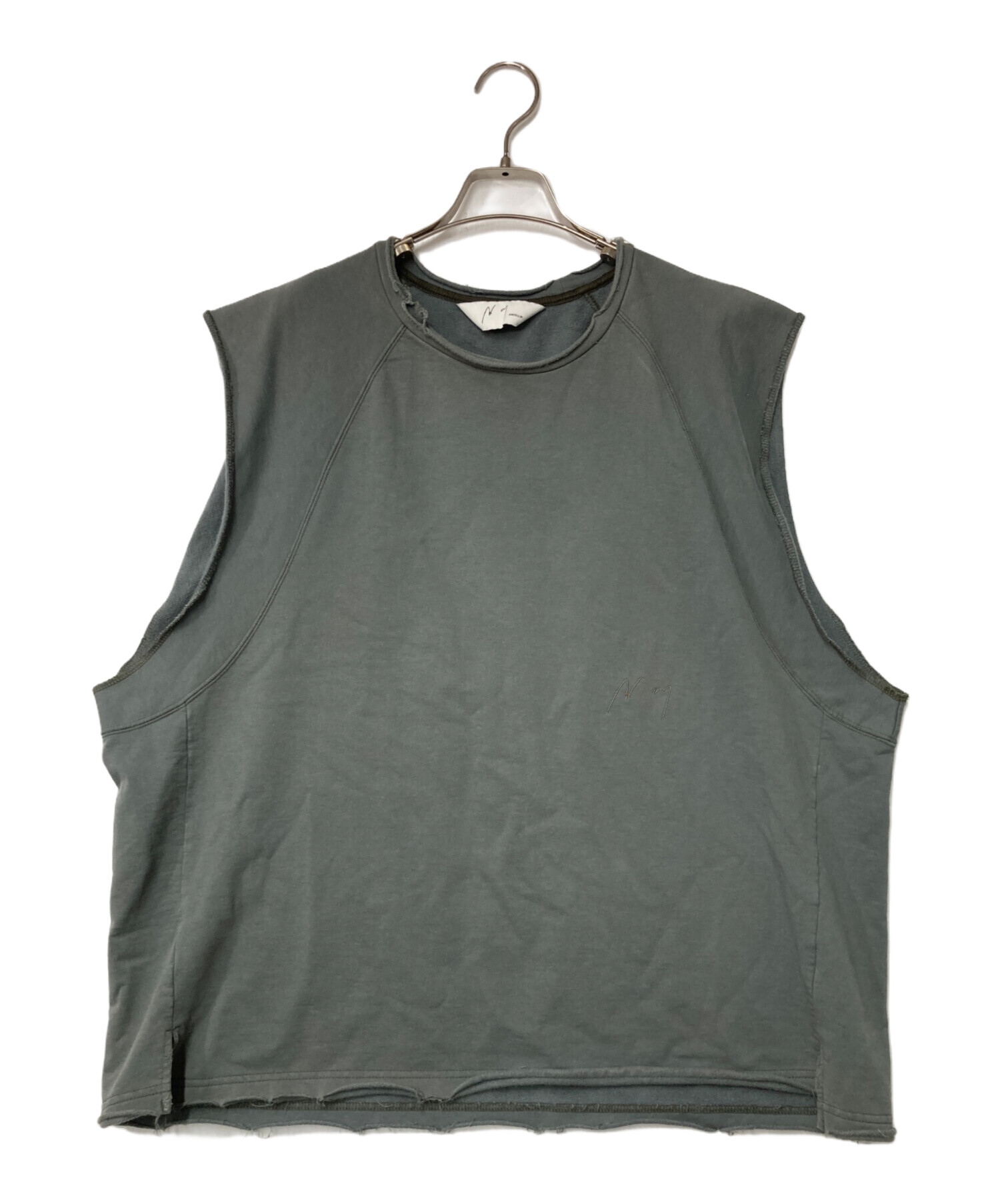 中古・古着通販】ANCELLM (アンセルム) SLEEVELESS AGING T-SHIRT