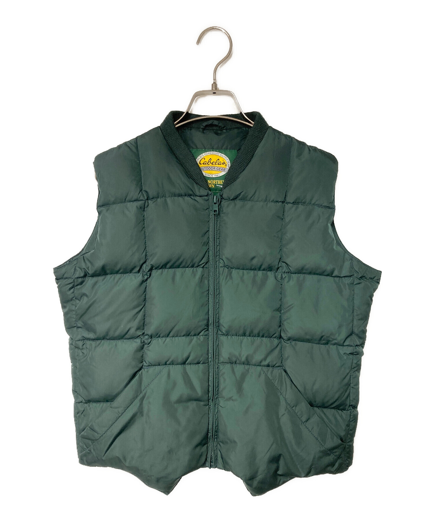 中古・古着通販】Cabelas (カベラス) ダウンベスト グリーン サイズ:S 