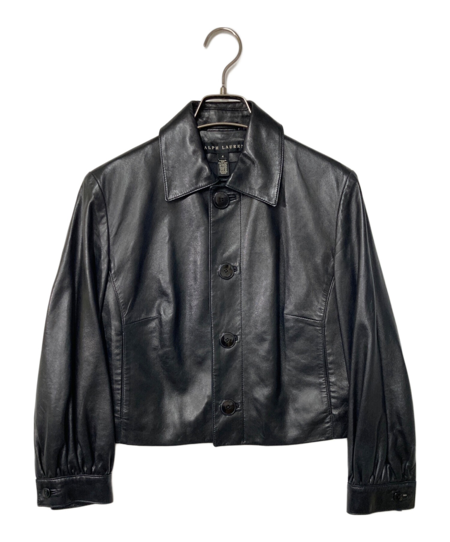 ネット直売 Ralph Lauren 黒 レザージャケット 【公式通販】