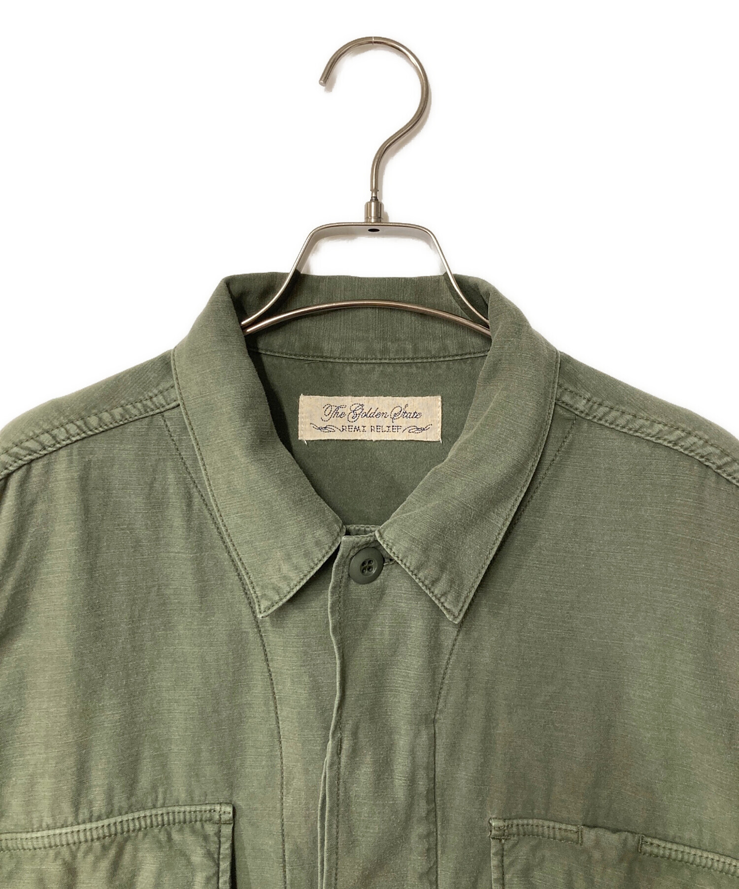 中古・古着通販】REMI RELIEF (レミレリーフ) ミリタリーシャツ