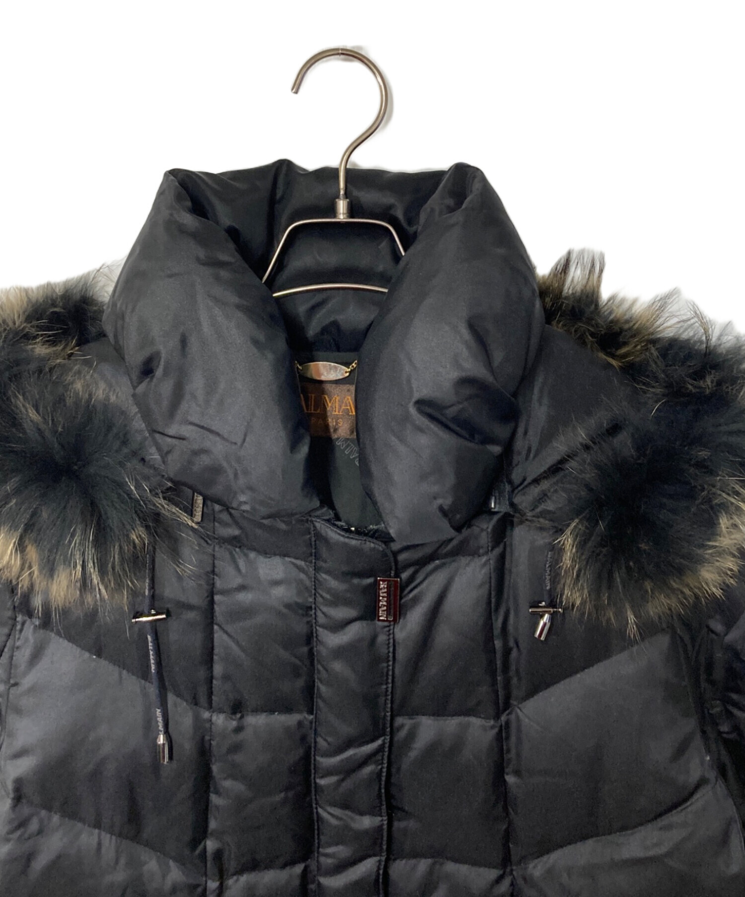 中古・古着通販】BALMAIN (バルマン) ラクーンファーフーデットダウン