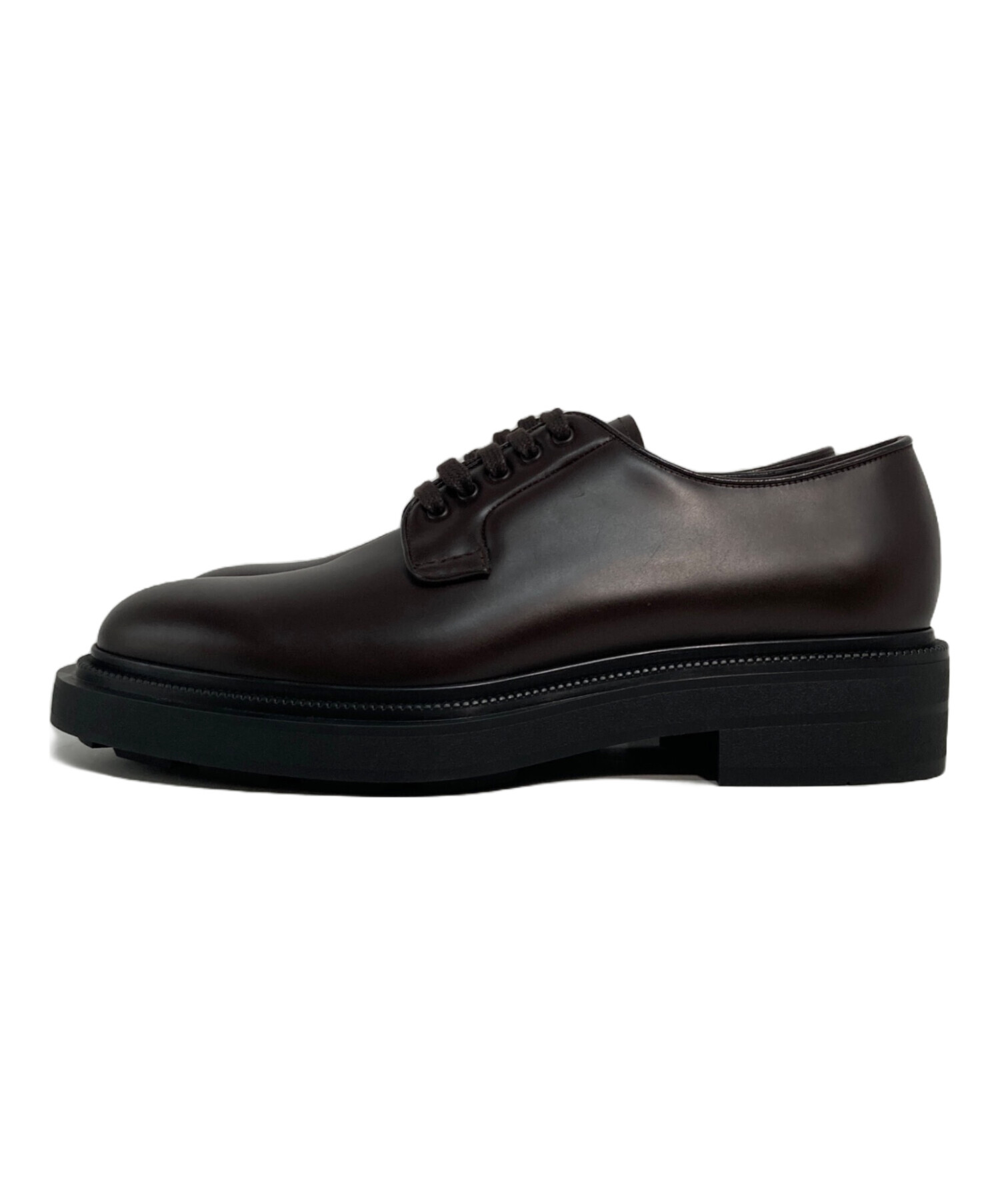 中古・古着通販】PRADA (プラダ) ブラッシュドレザー ダービーシューズ