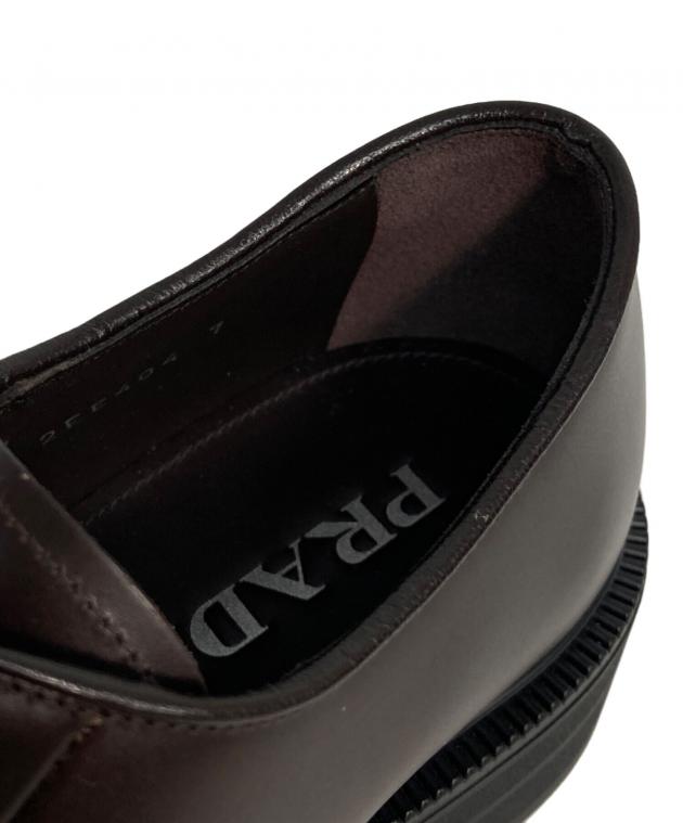 中古・古着通販】PRADA (プラダ) ブラッシュドレザー ダービーシューズ