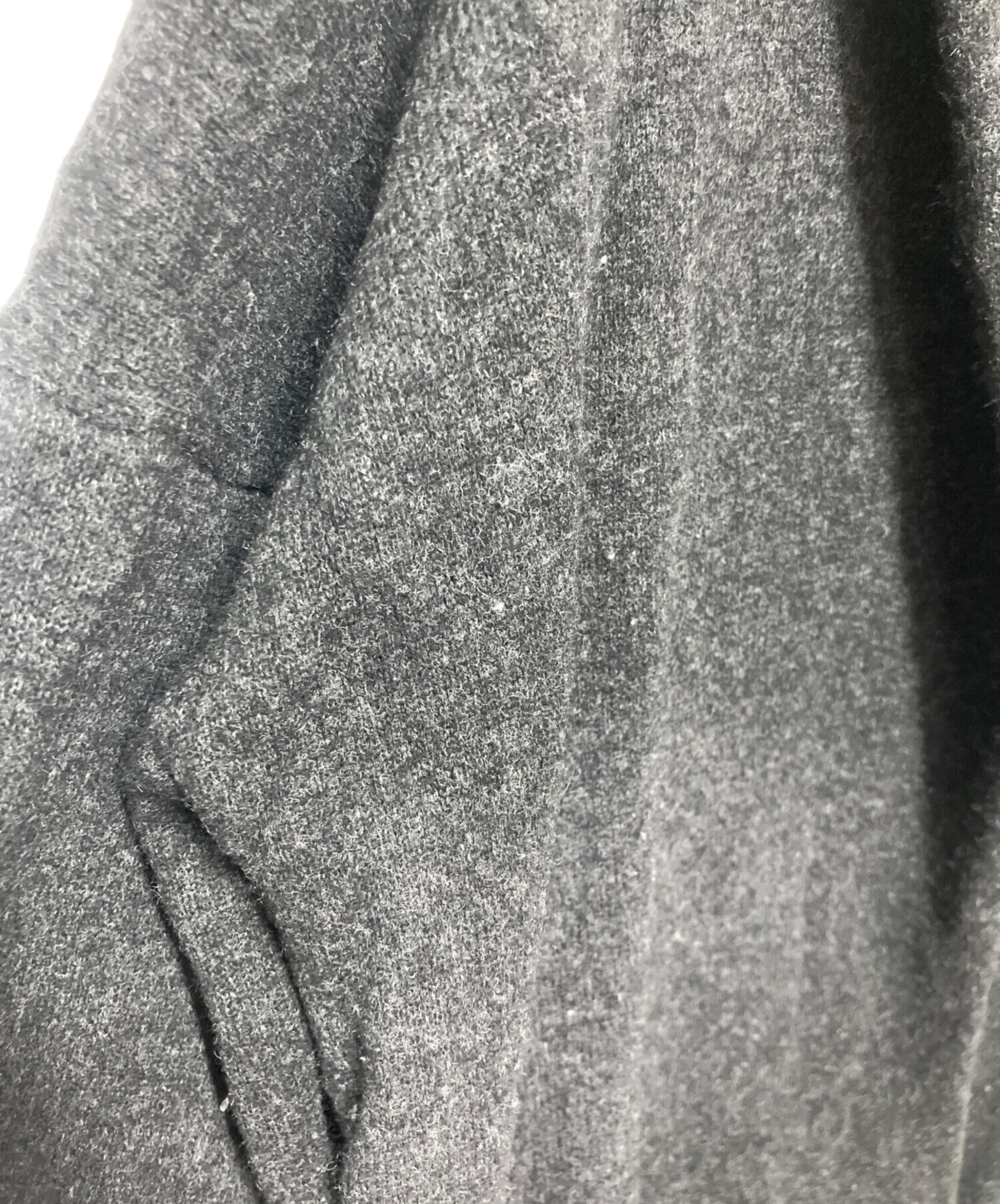 中古・古着通販】evam eva (エヴァムエヴァ) フーデッドウールコート
