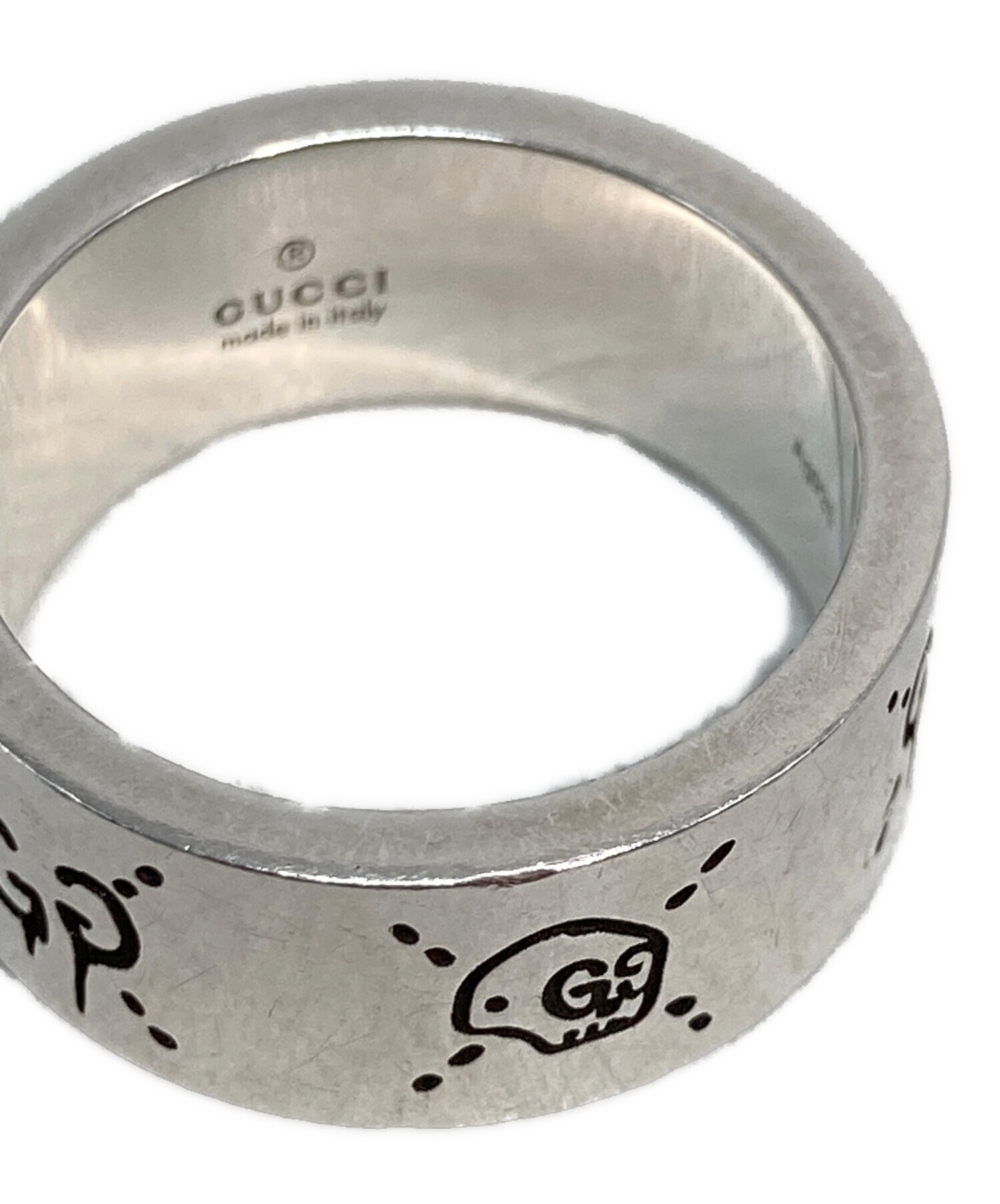 中古・古着通販】GUCCI (グッチ) GGロゴゴーストシルバーリング