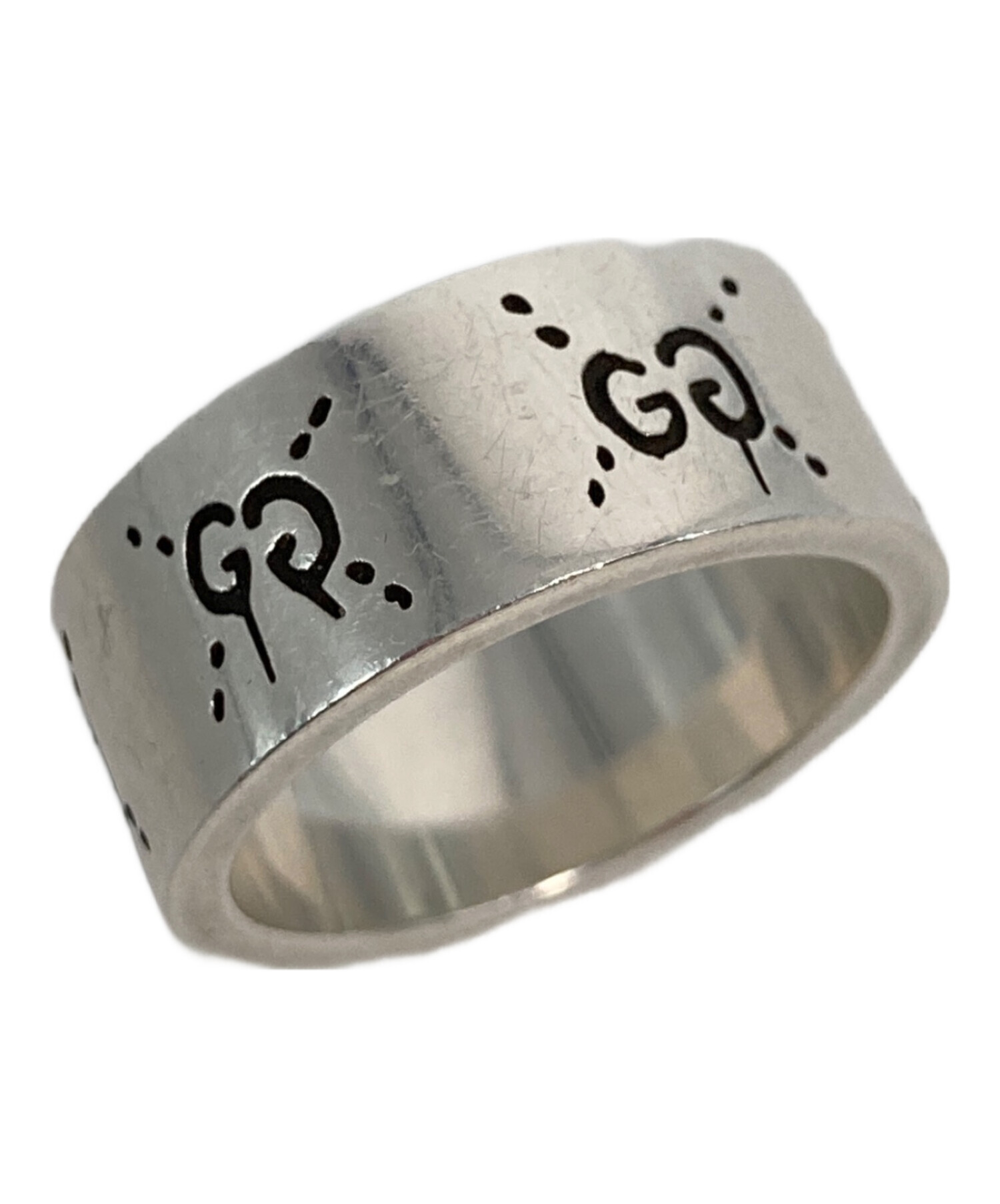 中古・古着通販】GUCCI (グッチ) GGロゴゴーストシルバーリング